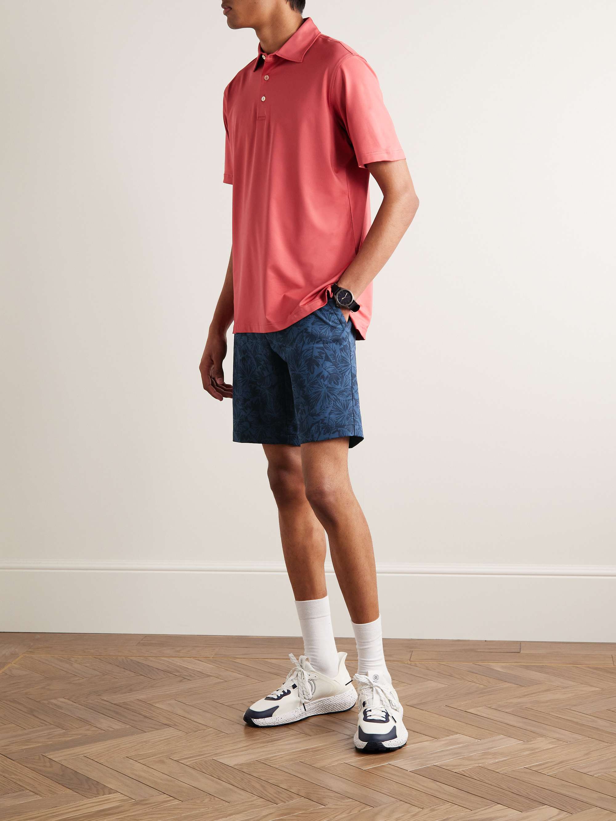 PETER MILLAR Salem Slim-Fit Printed Tech-Twill Golf Shorts