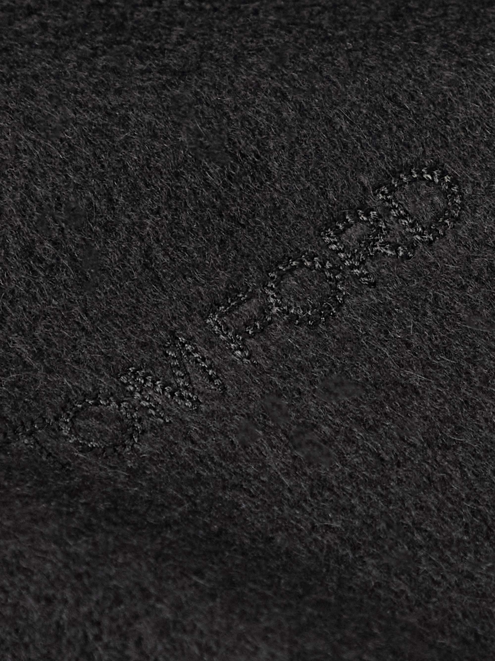 TOM FORD Logo-Embroidered Fringed Cashmere Scarf