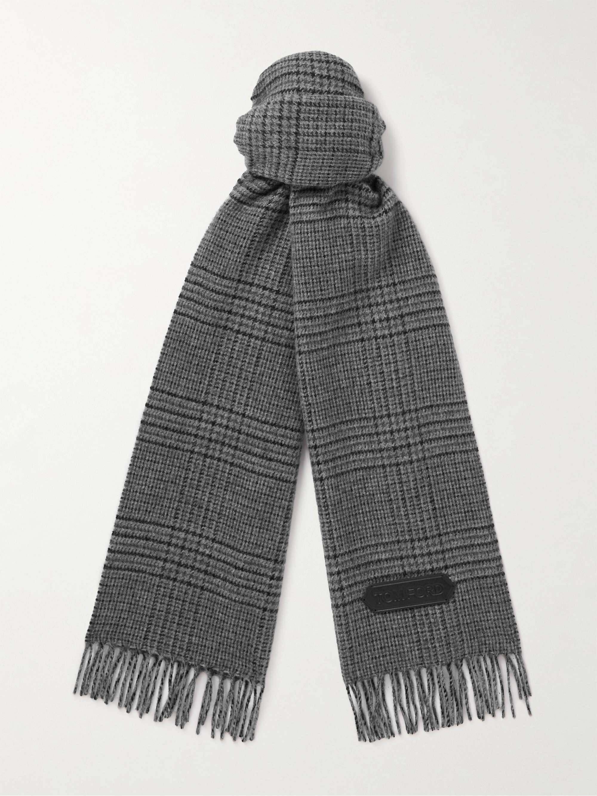 Regeringsforordning Radioaktiv forbedre TOM FORD Prince of Wales Checked Wool and Cashmere-Blend Scarf | MR PORTER