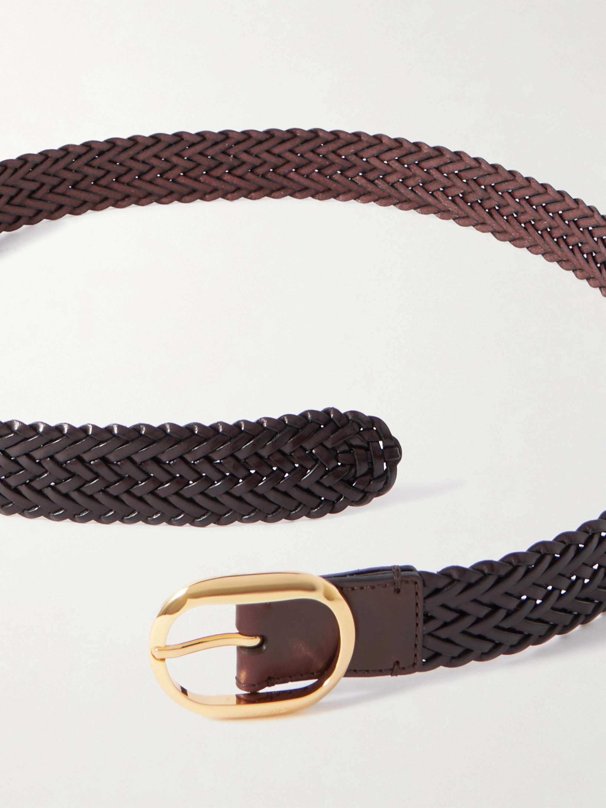 TOM FORD 3cm Woven Leather Belt