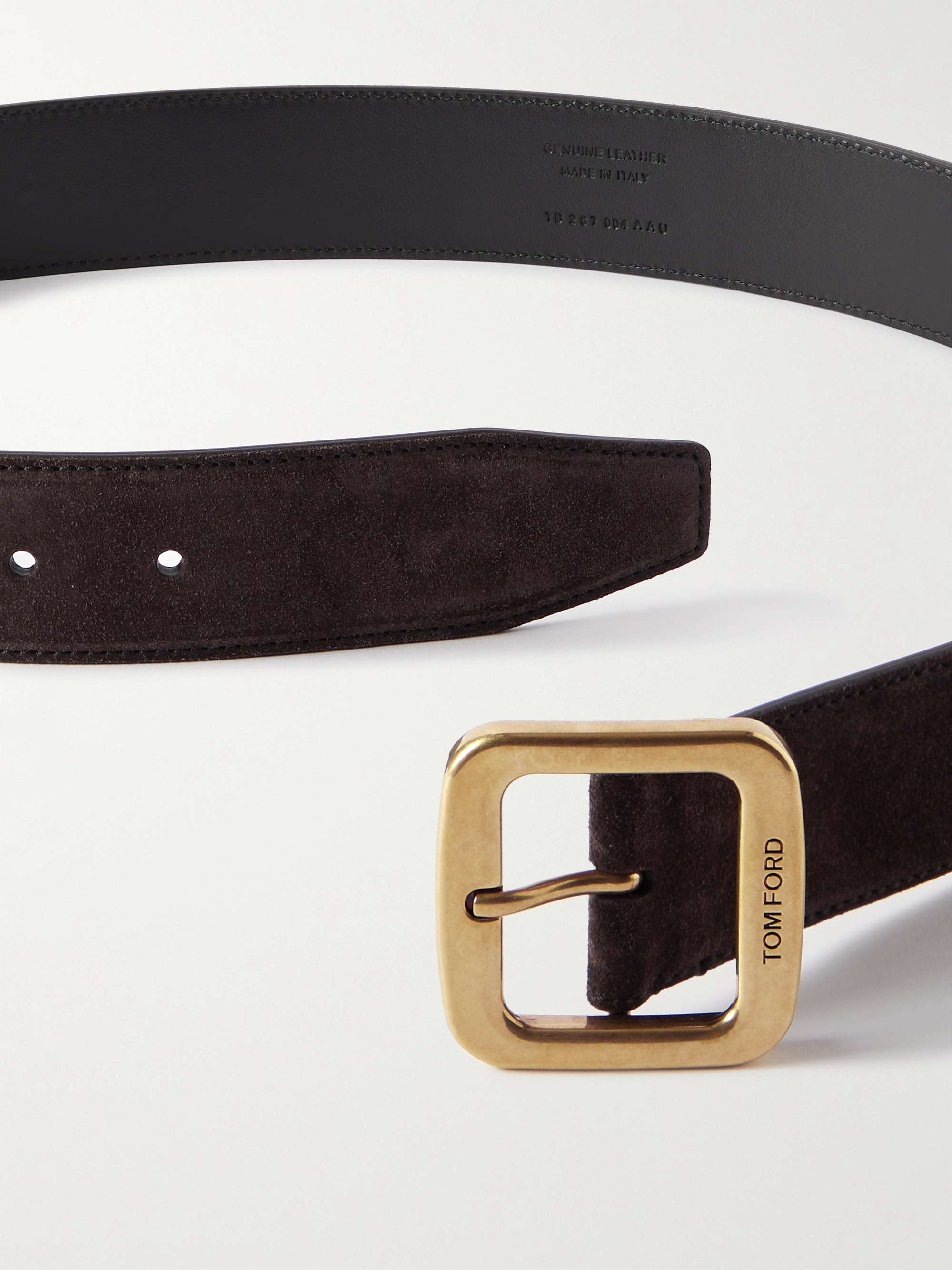 TOM FORD 4cm Suede Belt