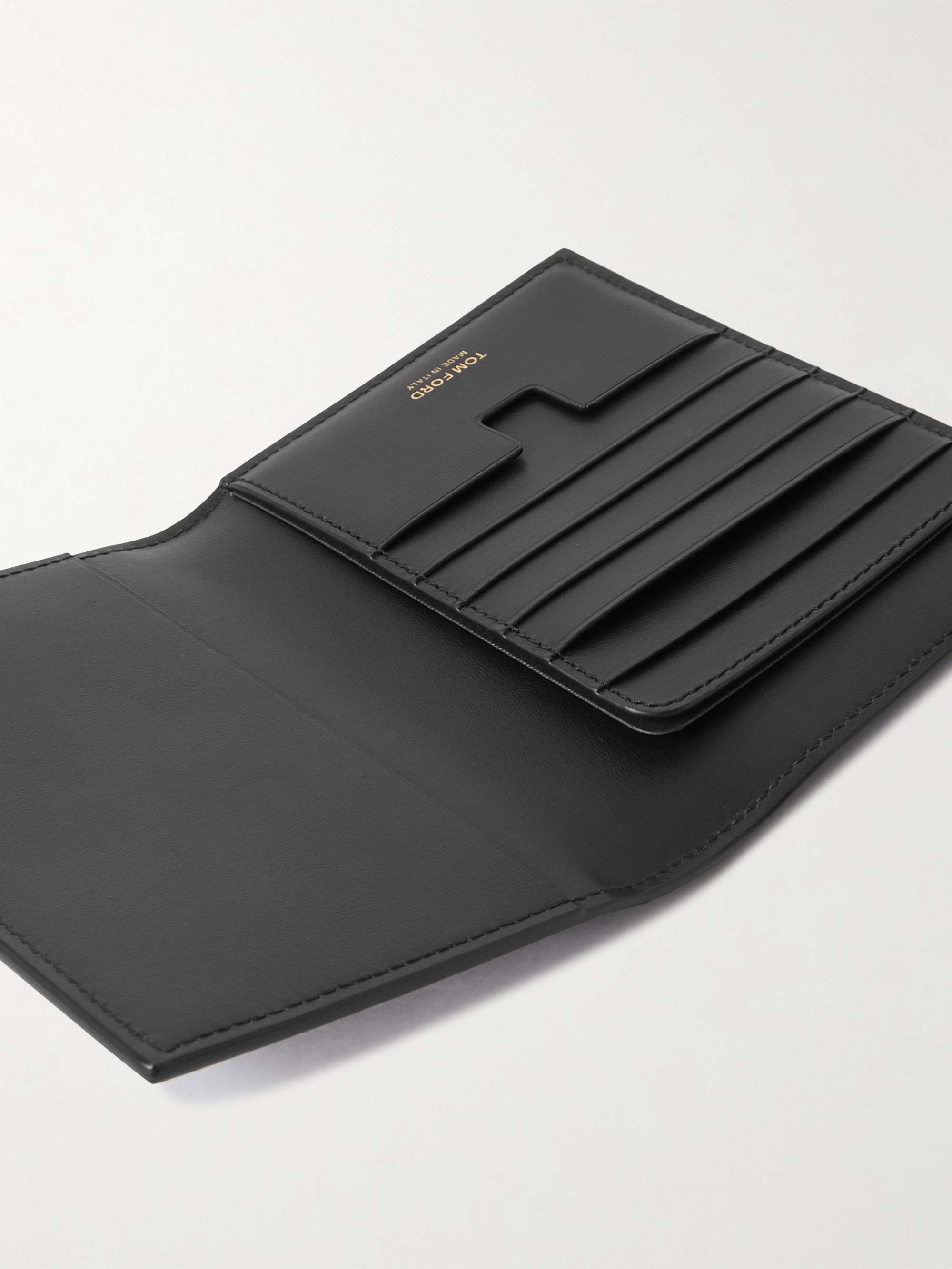 TOM FORD Croc-Effect Leather Passport Cover