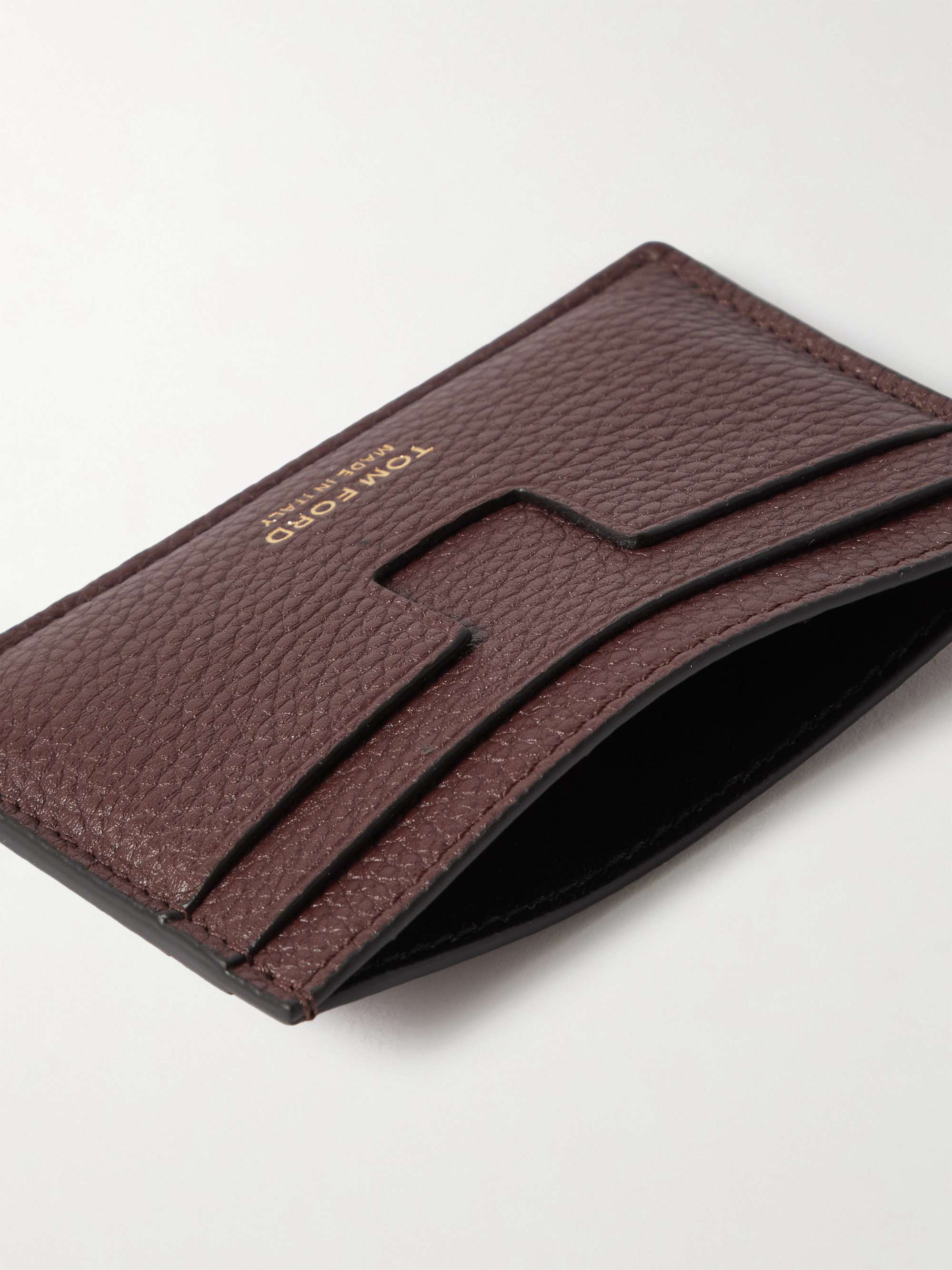 TOM FORD Full-Grain Leather Cardholder