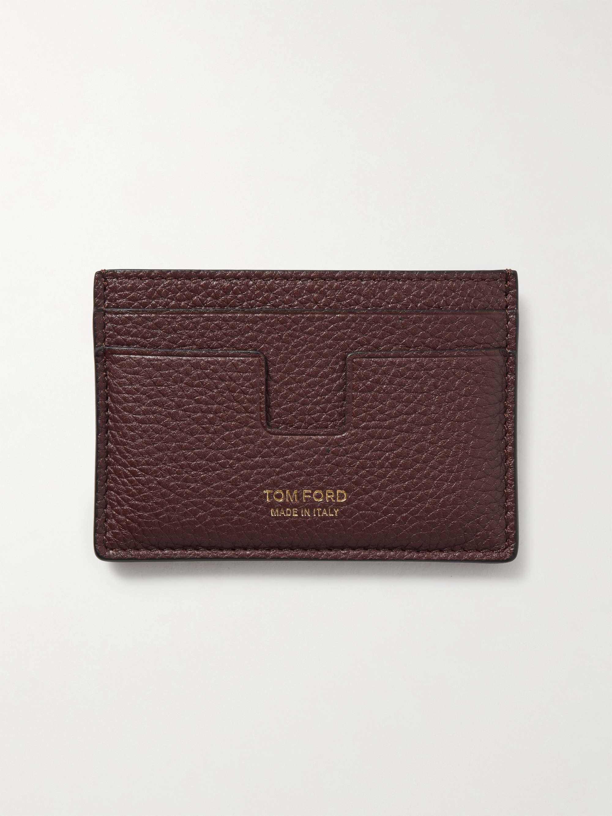 TOM FORD Full-Grain Leather Cardholder for Men | MR PORTER