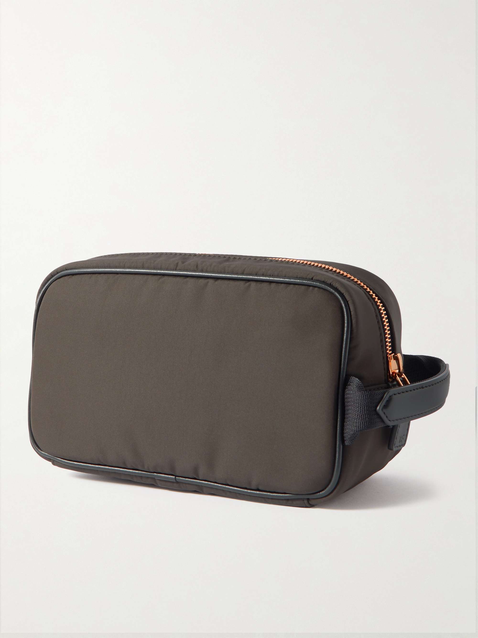 TOM FORD Leather-Trimmed Nylon Wash Bag