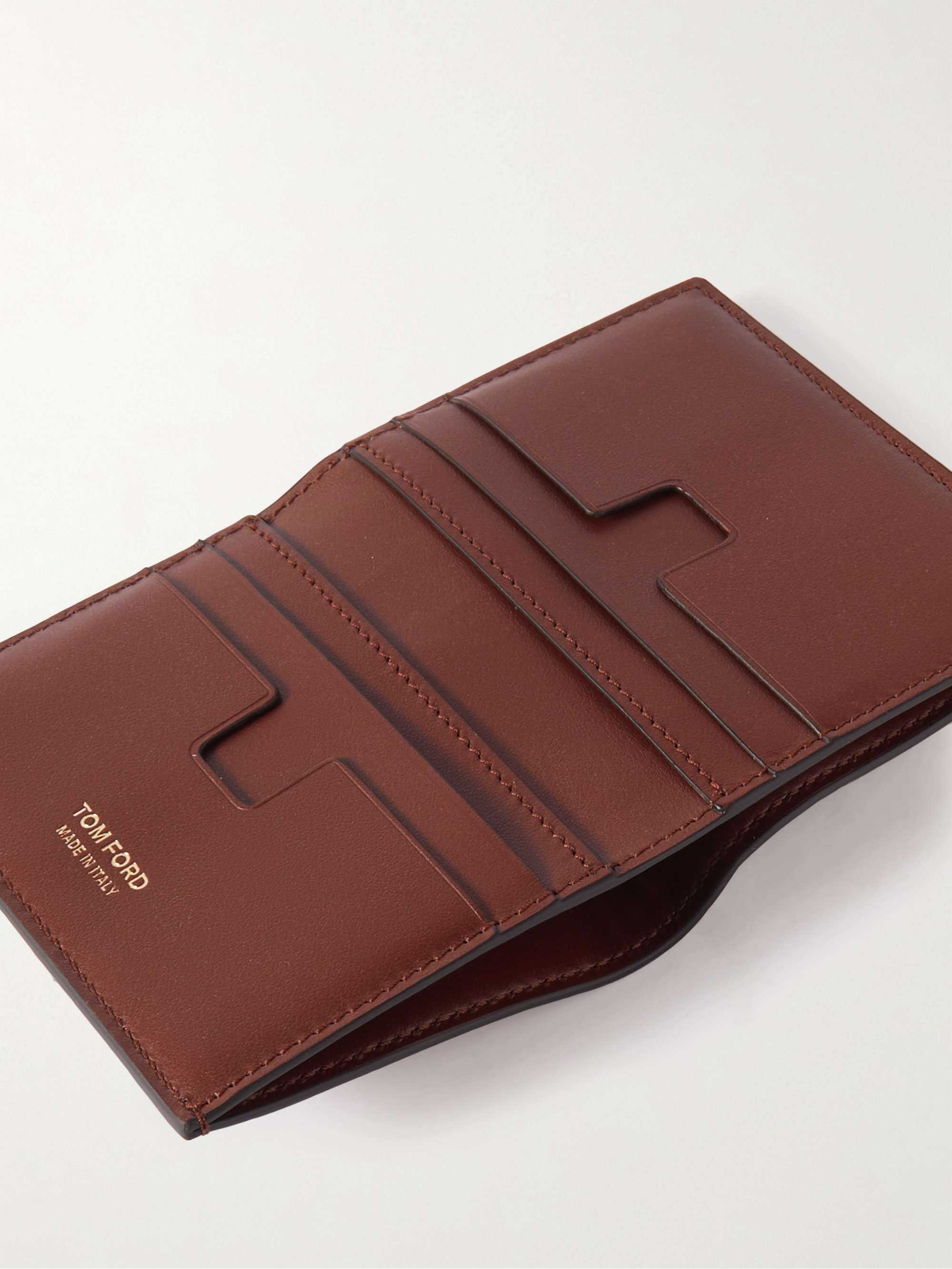 TOM FORD Croc-Effect Leather Bifold Cardholder