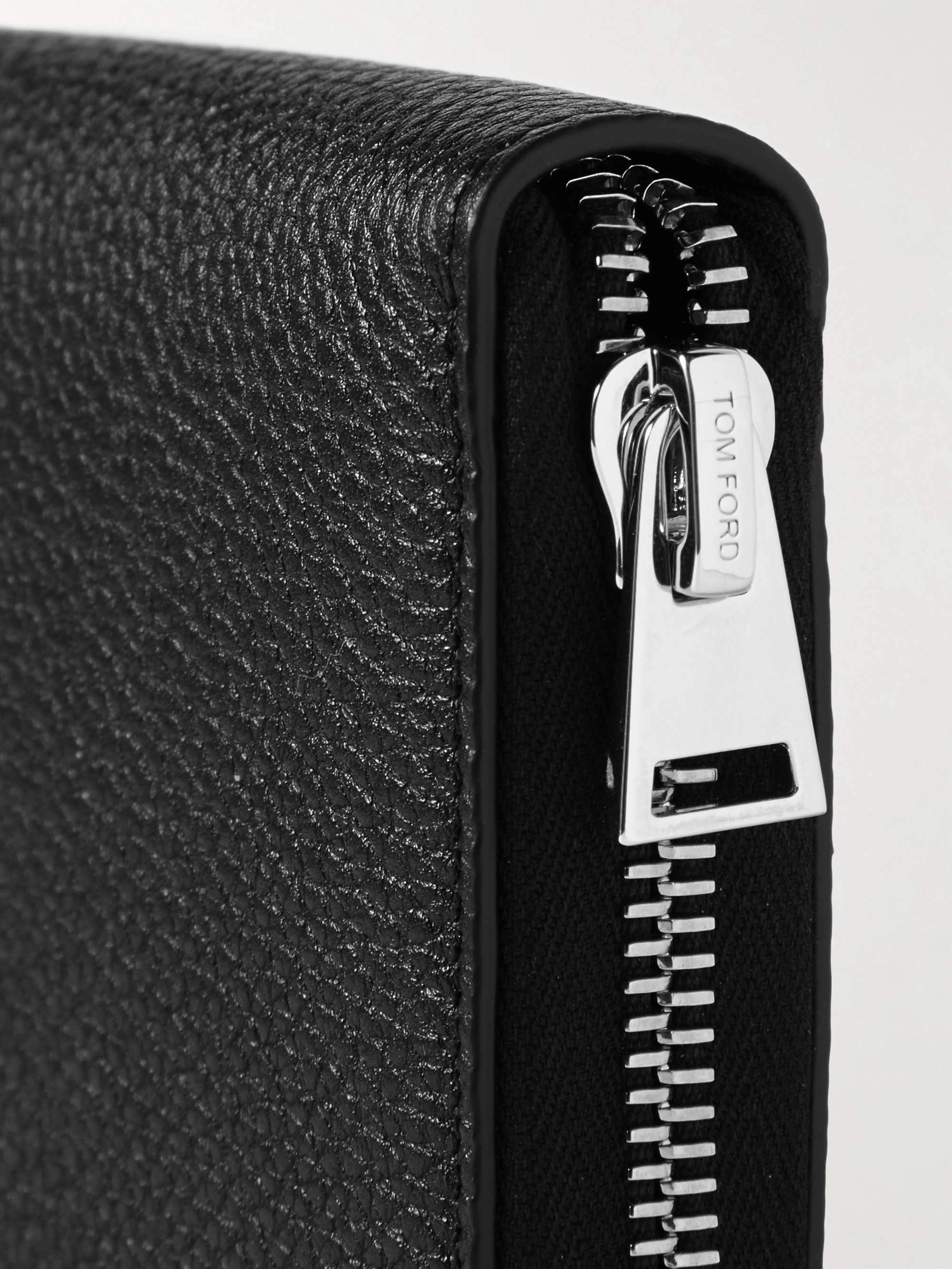 TOM FORD Full-Grain Leather Zip-Around Wallet