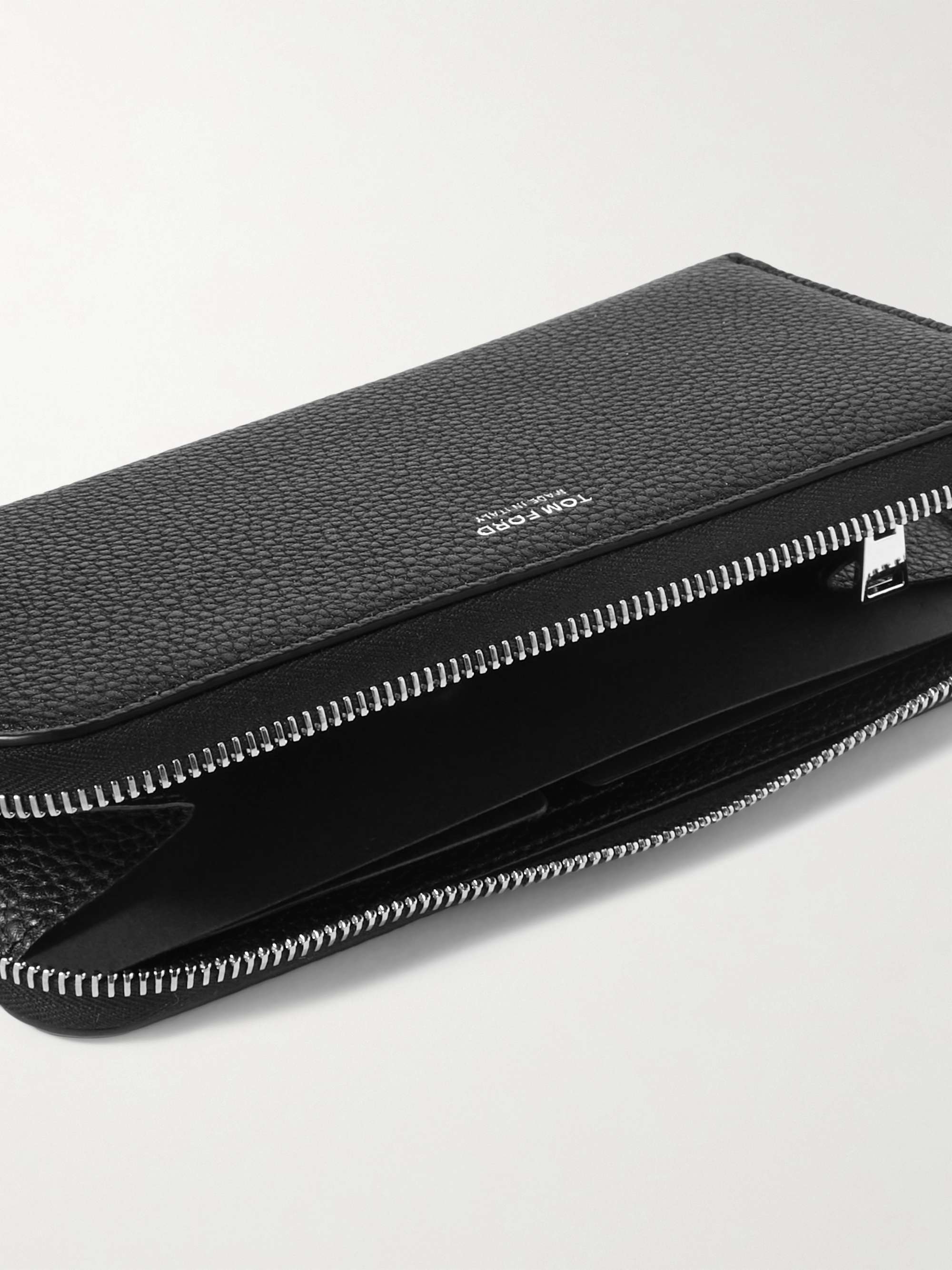 TOM FORD Full-Grain Leather Zip-Around Wallet