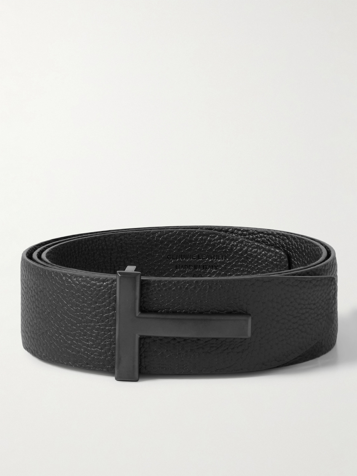 Tom Ford 4cm Full-Grain Leather Belt - Men