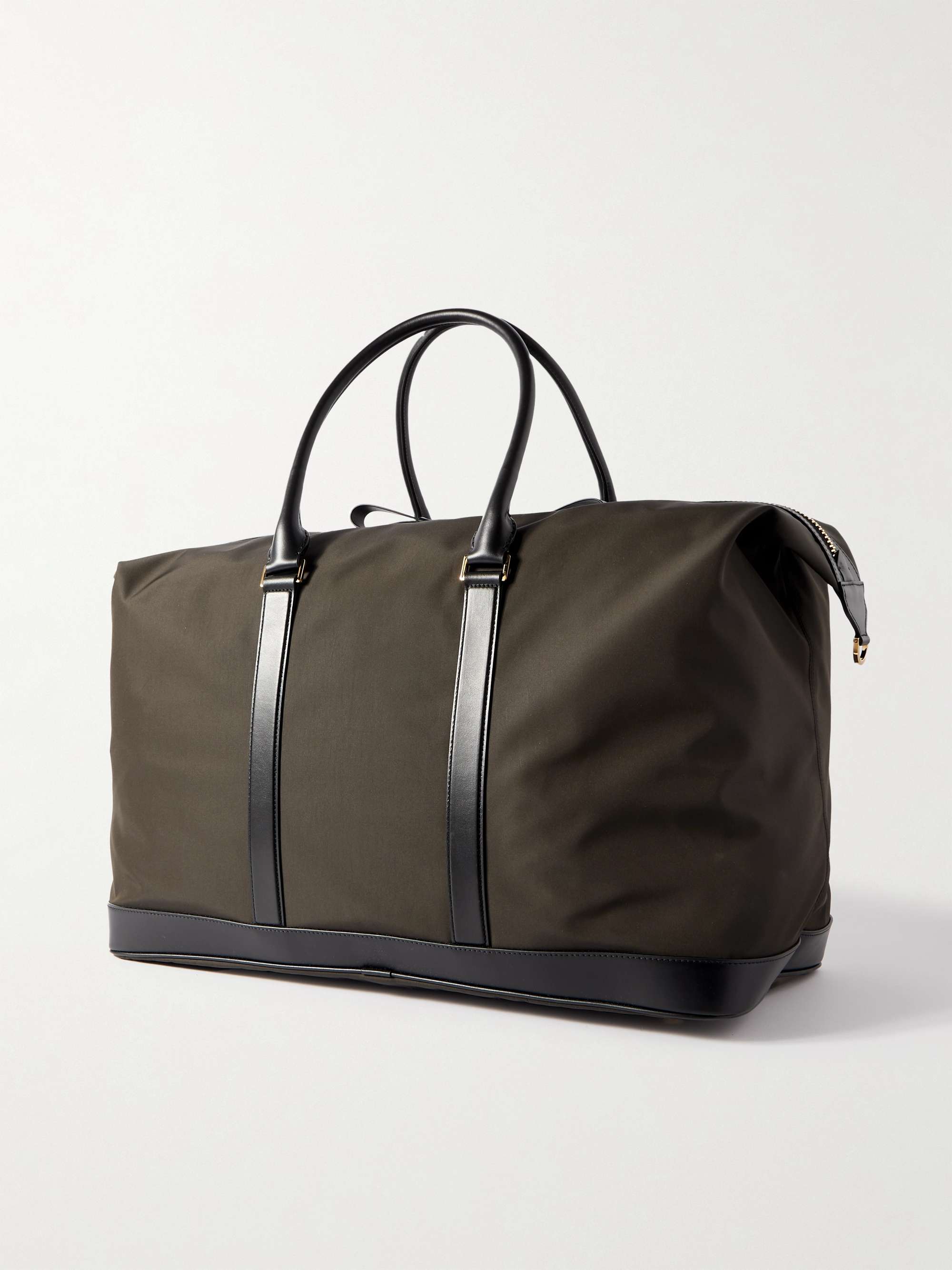 TOM FORD Leather-Trimmed Recycled-Nylon Weekend Bag