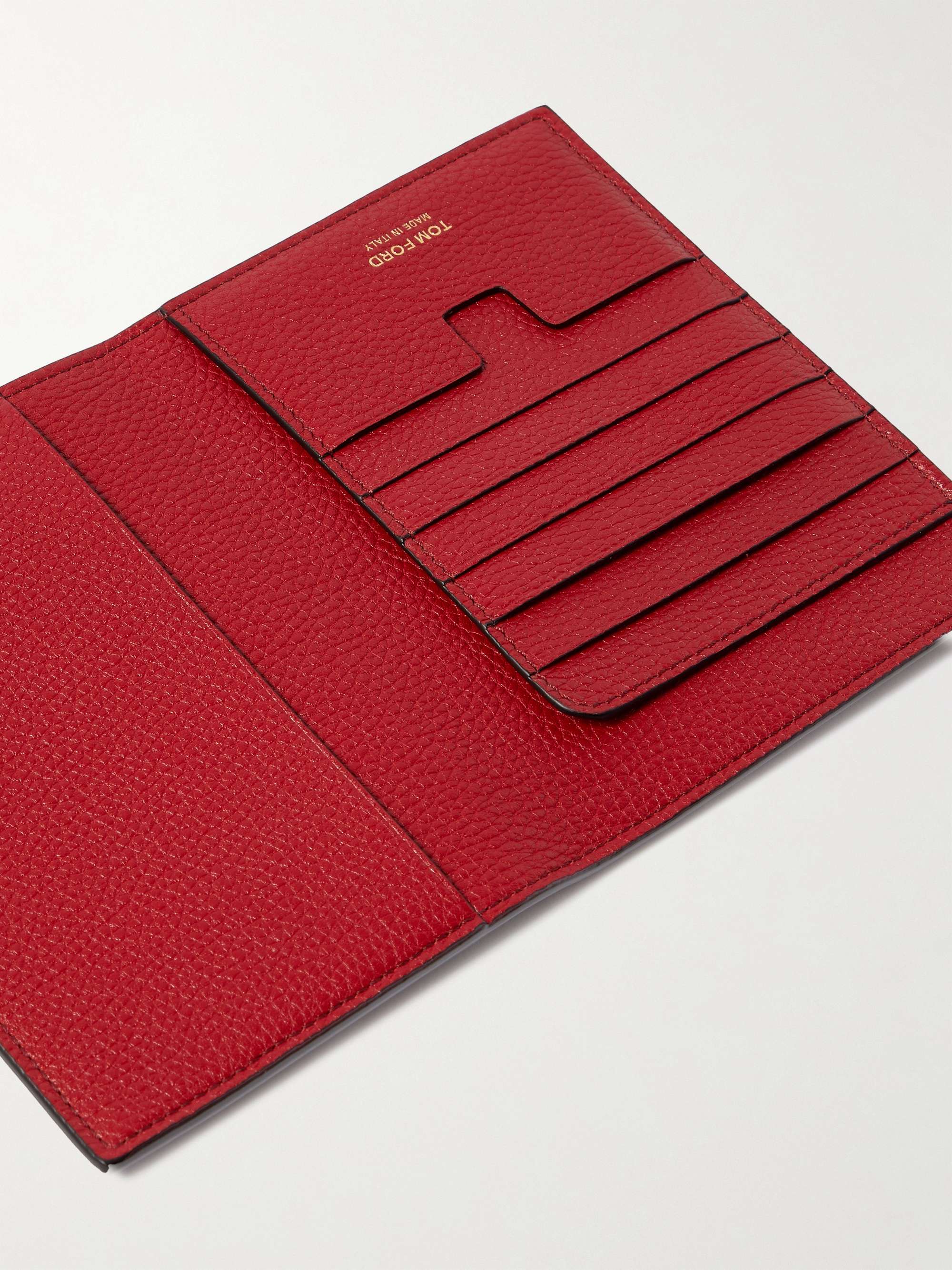 TOM FORD FullGrain Leather Passport Holder for Men MR PORTER