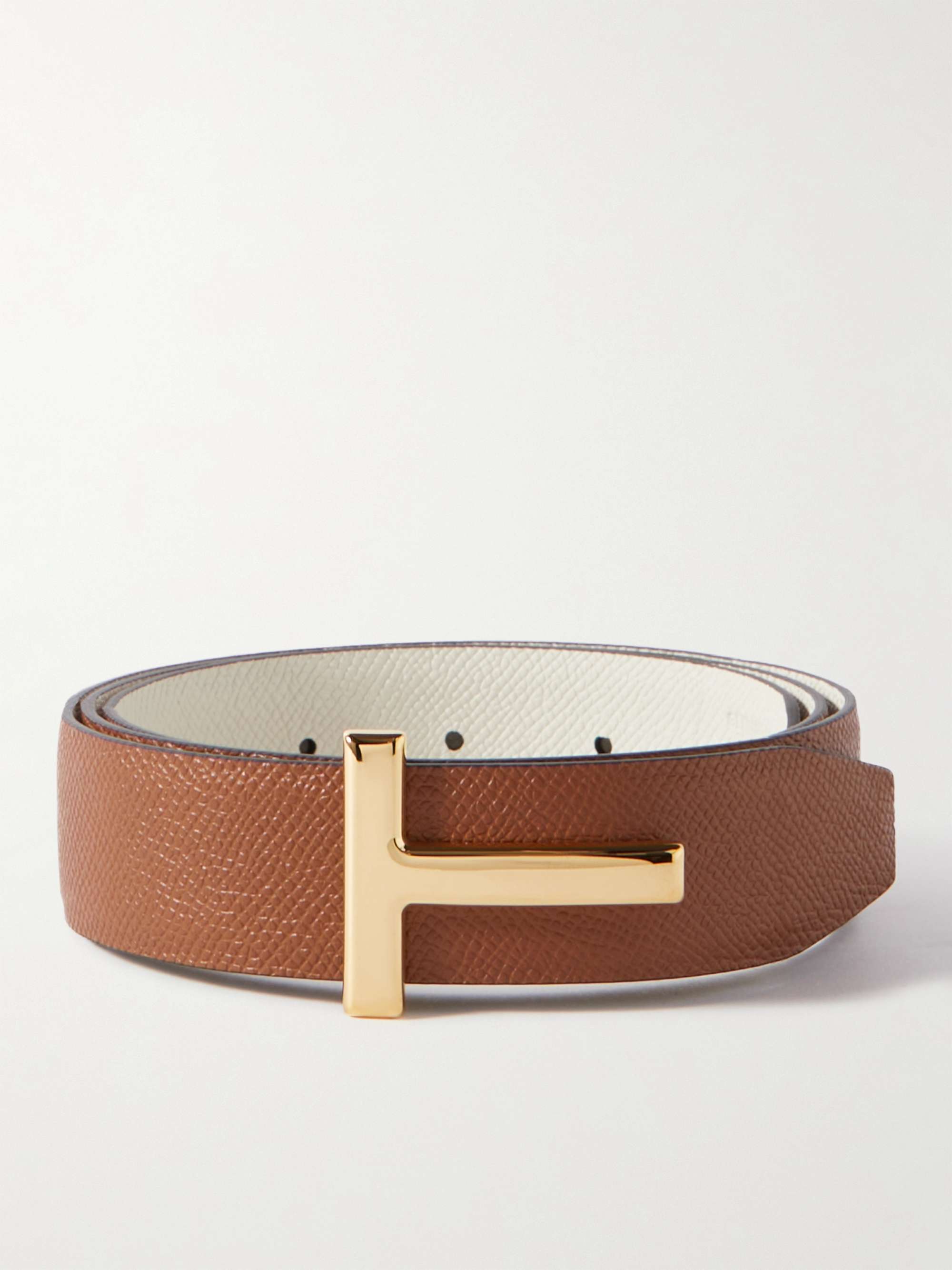 TOM FORD 3cm Reversible Leather Belt for Men | MR PORTER