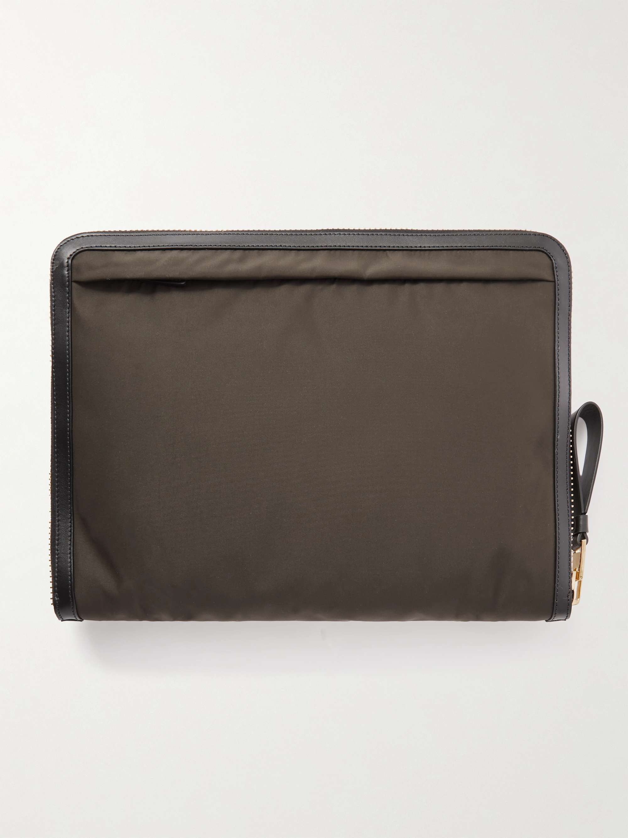 TOM FORD Leather-Trimmed Shell Document Holder
