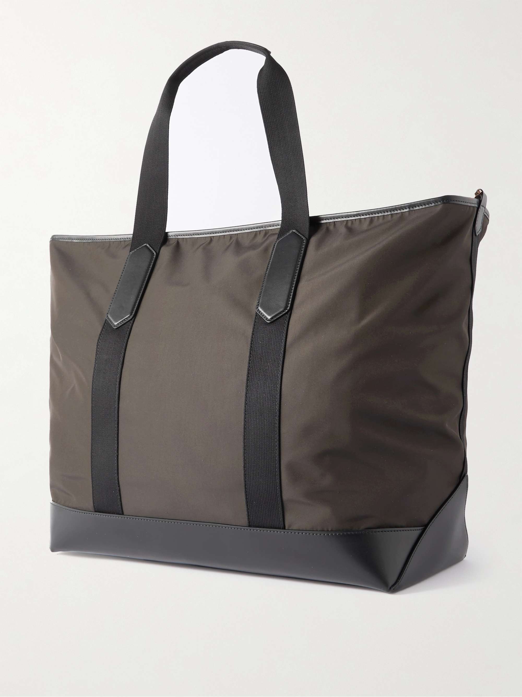 TOM FORD Leather-Trimmed Recycled Nylon Weekend Bag