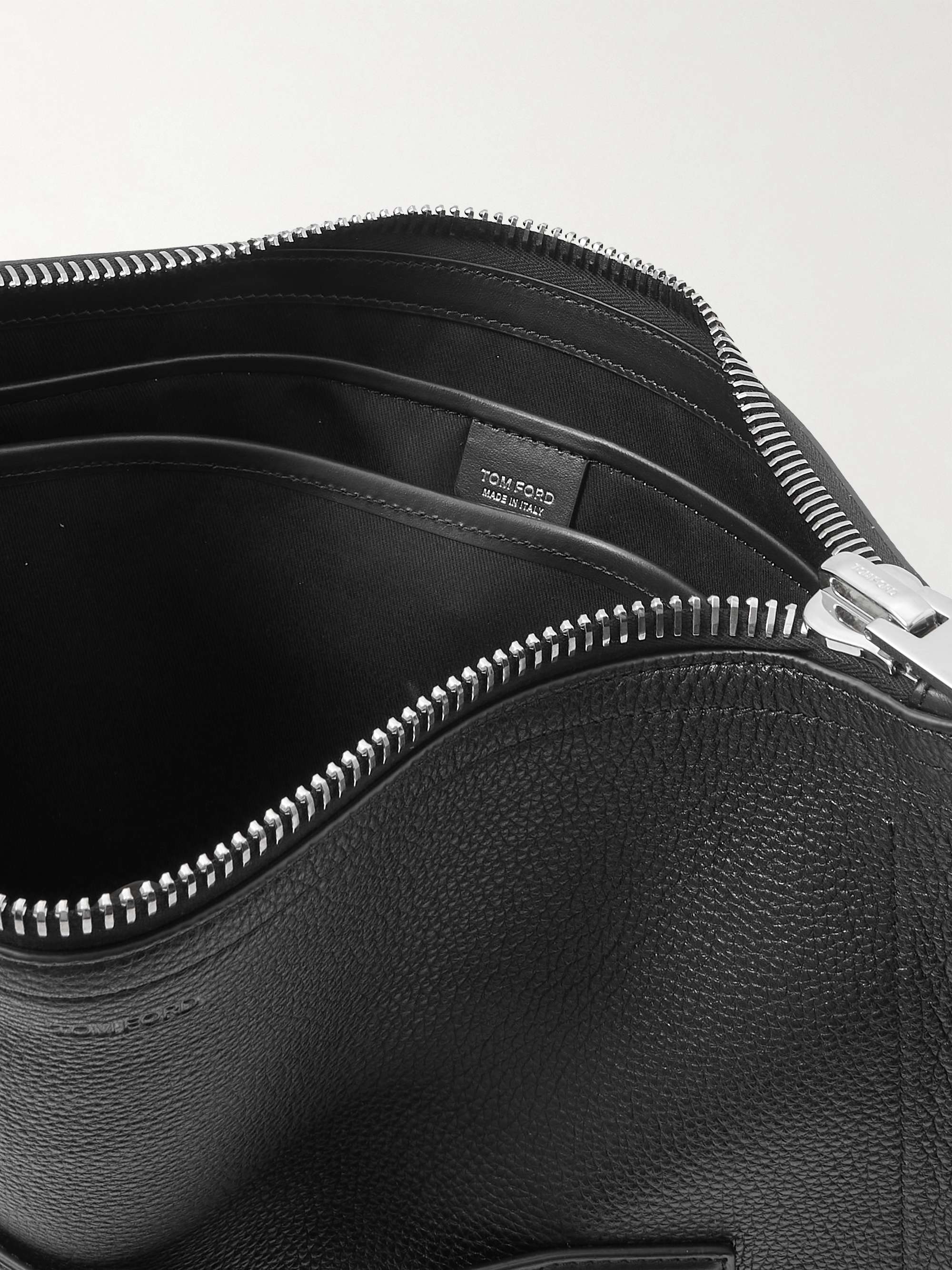 TOM FORD محفظة مستندات Buckley من الجلد النافر