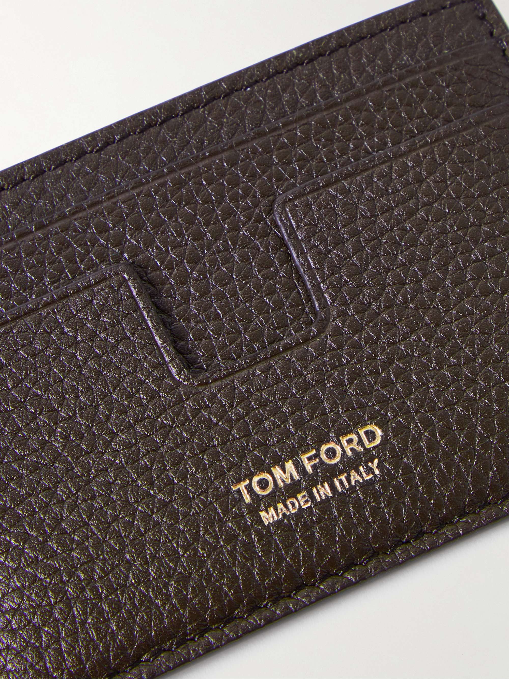 TOM FORD Full-Grain Leather Cardholder