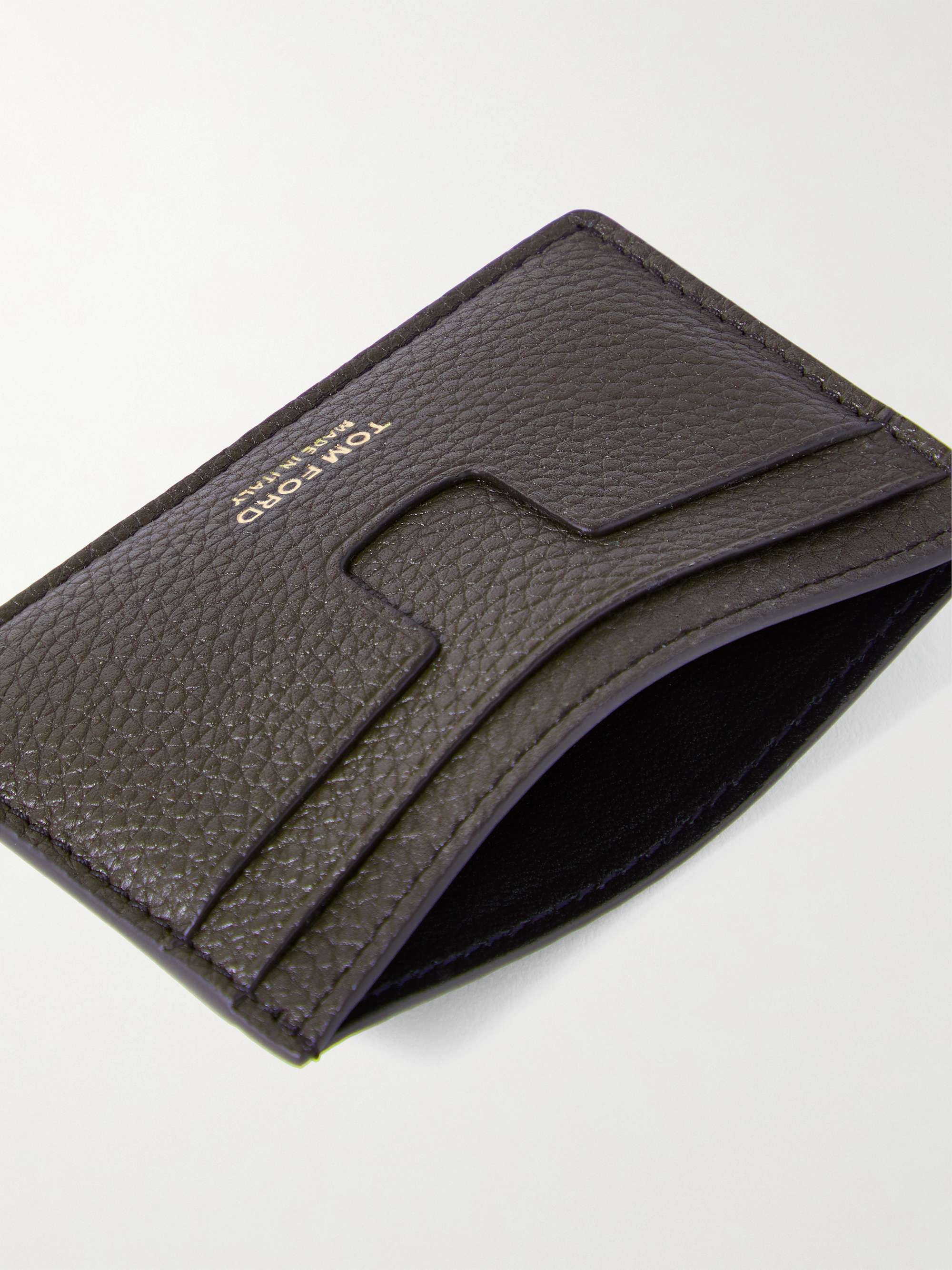 TOM FORD Full-Grain Leather Cardholder