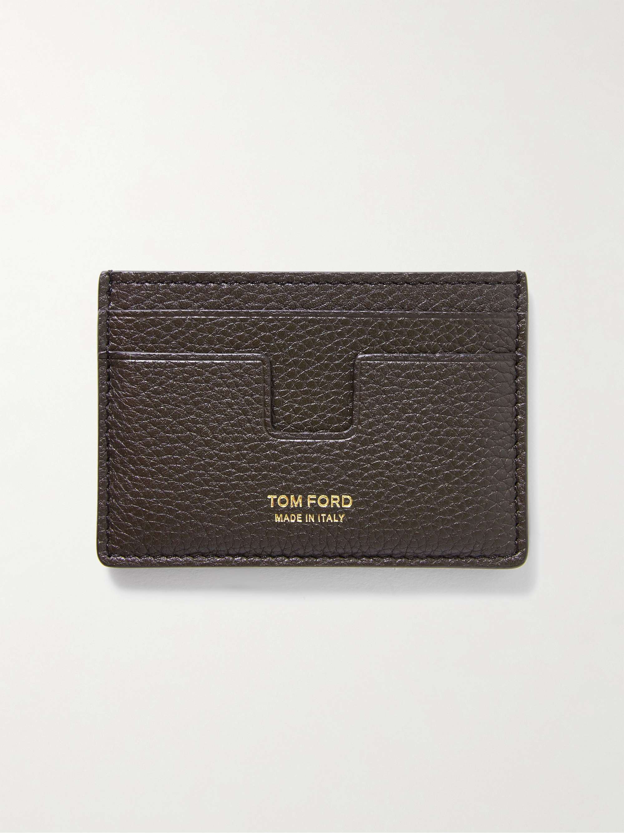TOM FORD Full Grain Leather Cardholder for Men MR PORTER