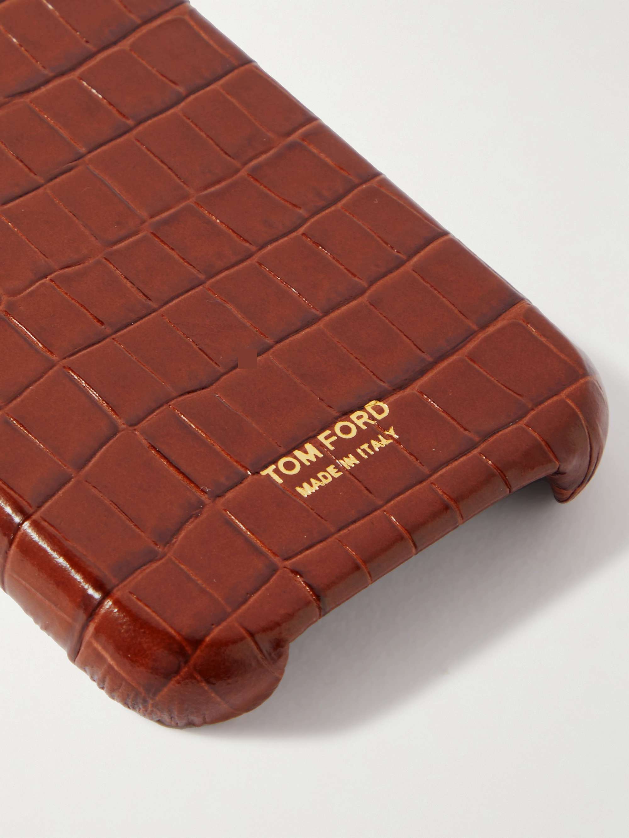 bekymre Indirekte Råd TOM FORD Croc-Effect Leather iPhone 13 Pro Case for Men | MR PORTER