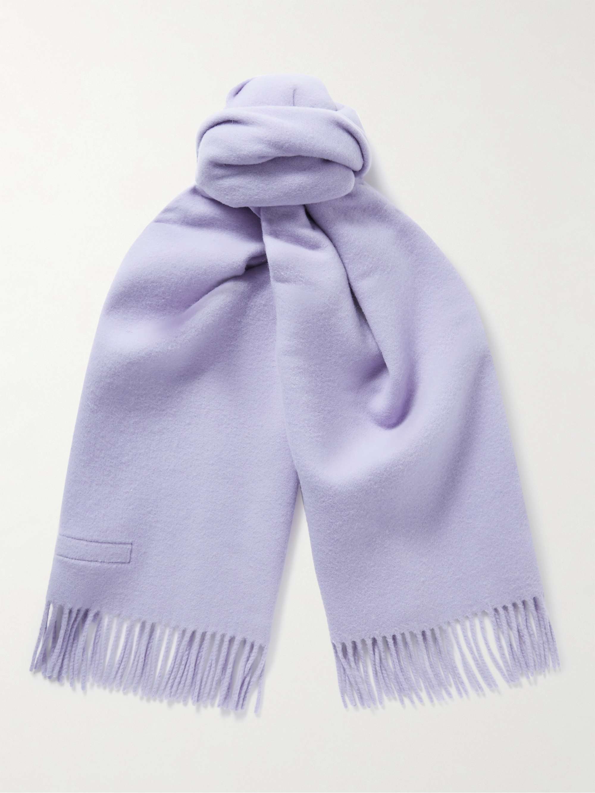 lavender wool scarf
