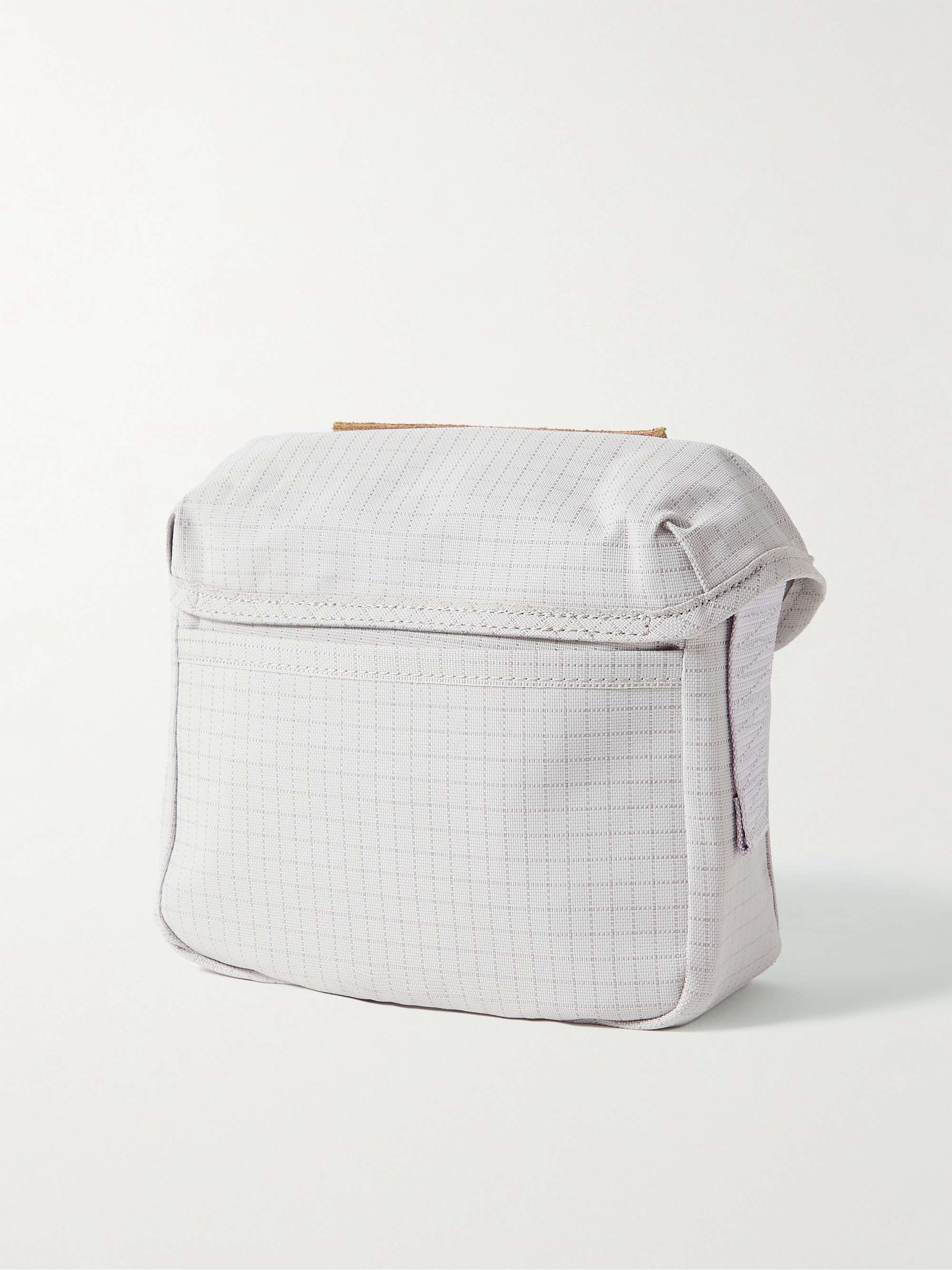 ACNE STUDIOS Logo-Embossed Suede-Trimmed Nylon-Ripstop Messenger Bag
