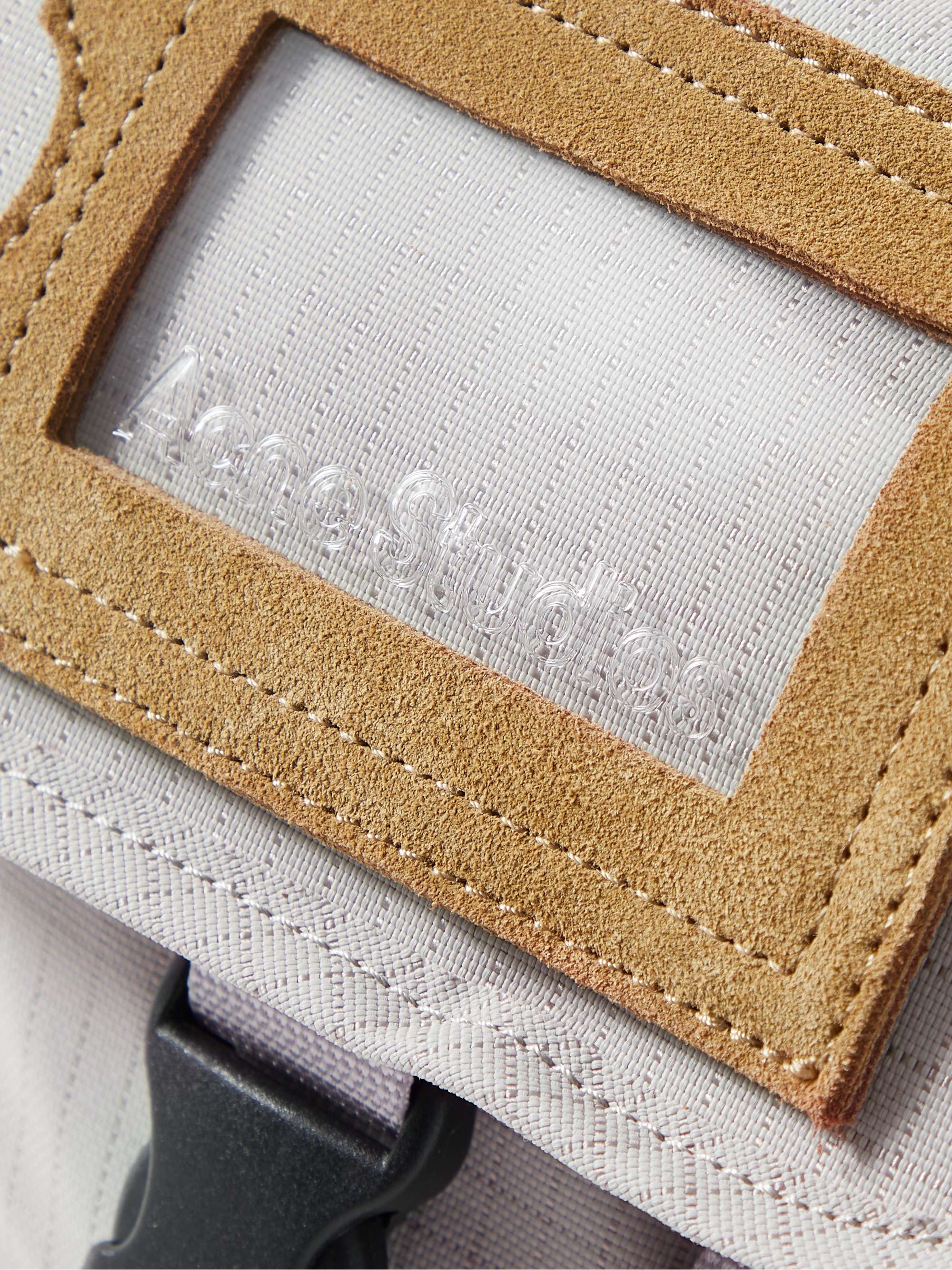 ACNE STUDIOS Logo-Embossed Suede-Trimmed Nylon-Ripstop Messenger Bag