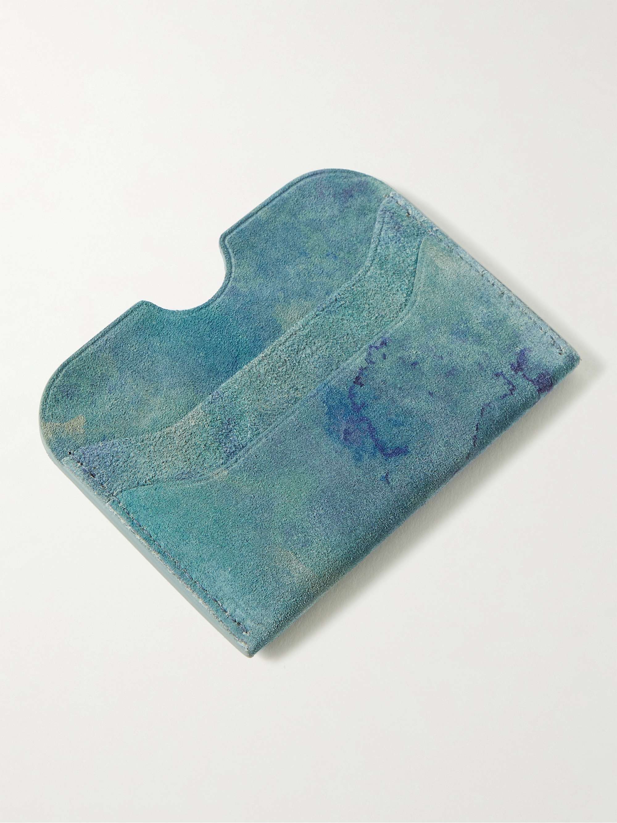 ACNE STUDIOS Logo-Print Suede Cardholder