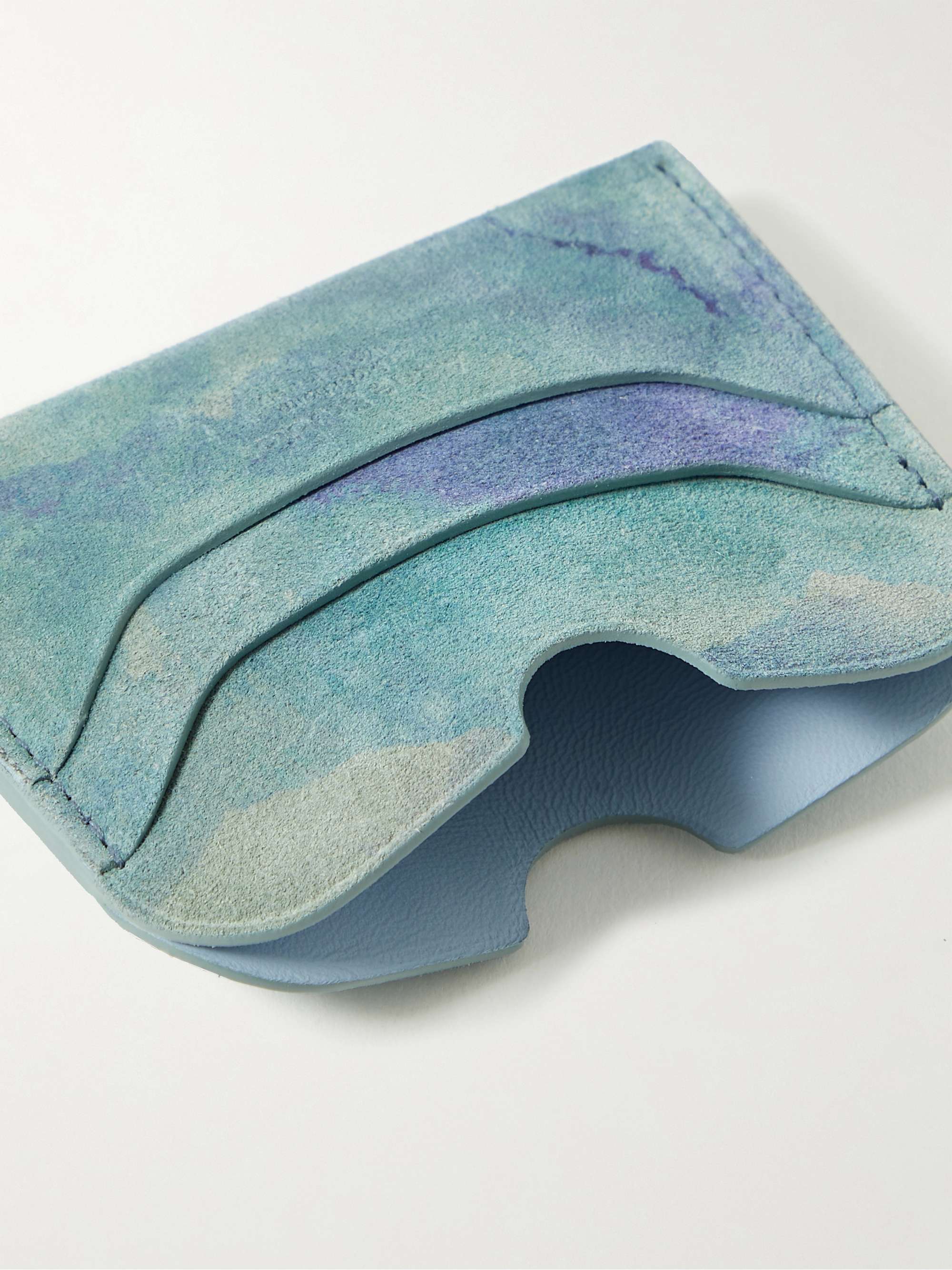 ACNE STUDIOS Logo-Print Suede Cardholder