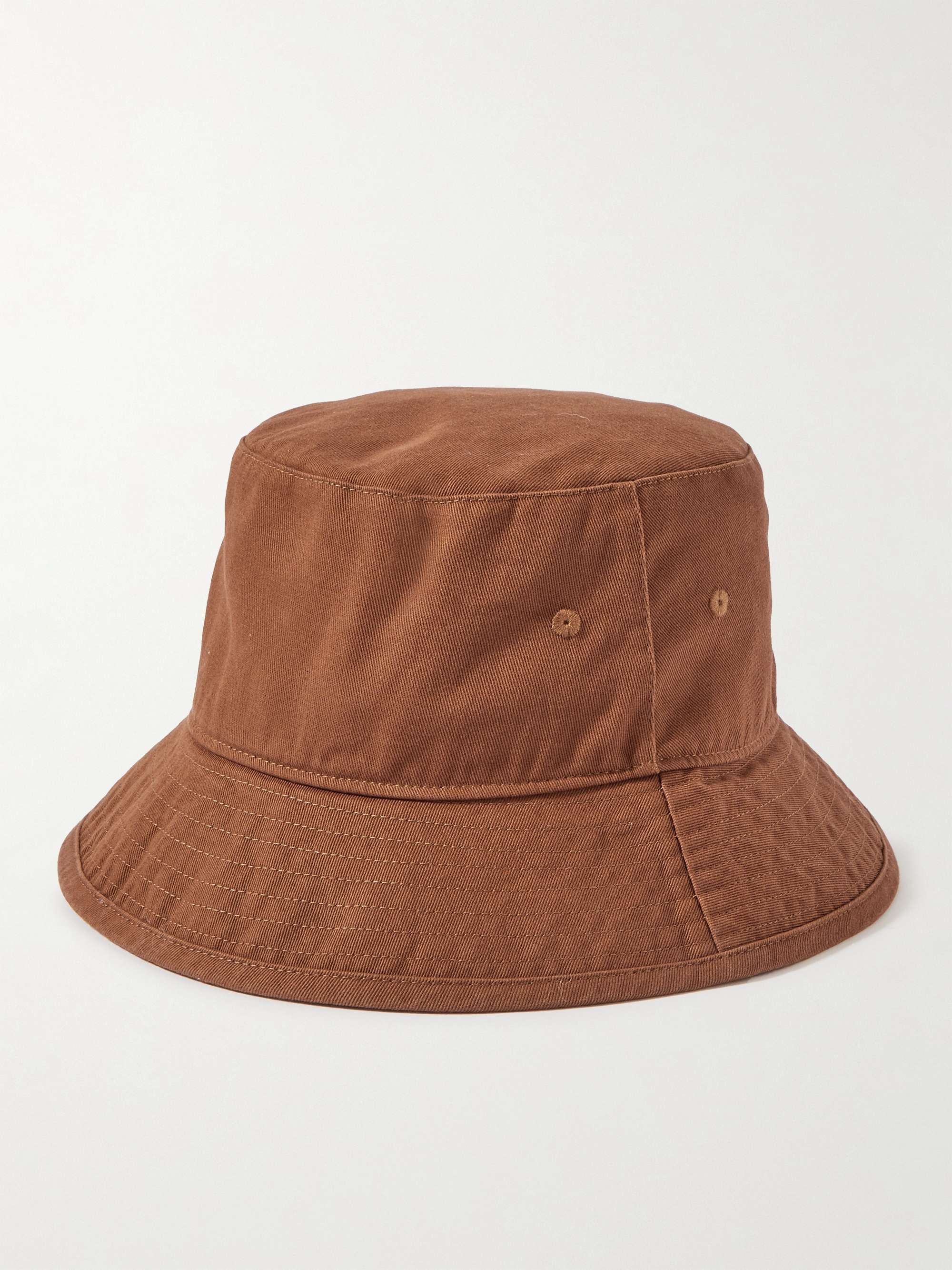 ACNE STUDIOS Brimmo Logo-Embroidered Cotton-Twill Bucket Hat