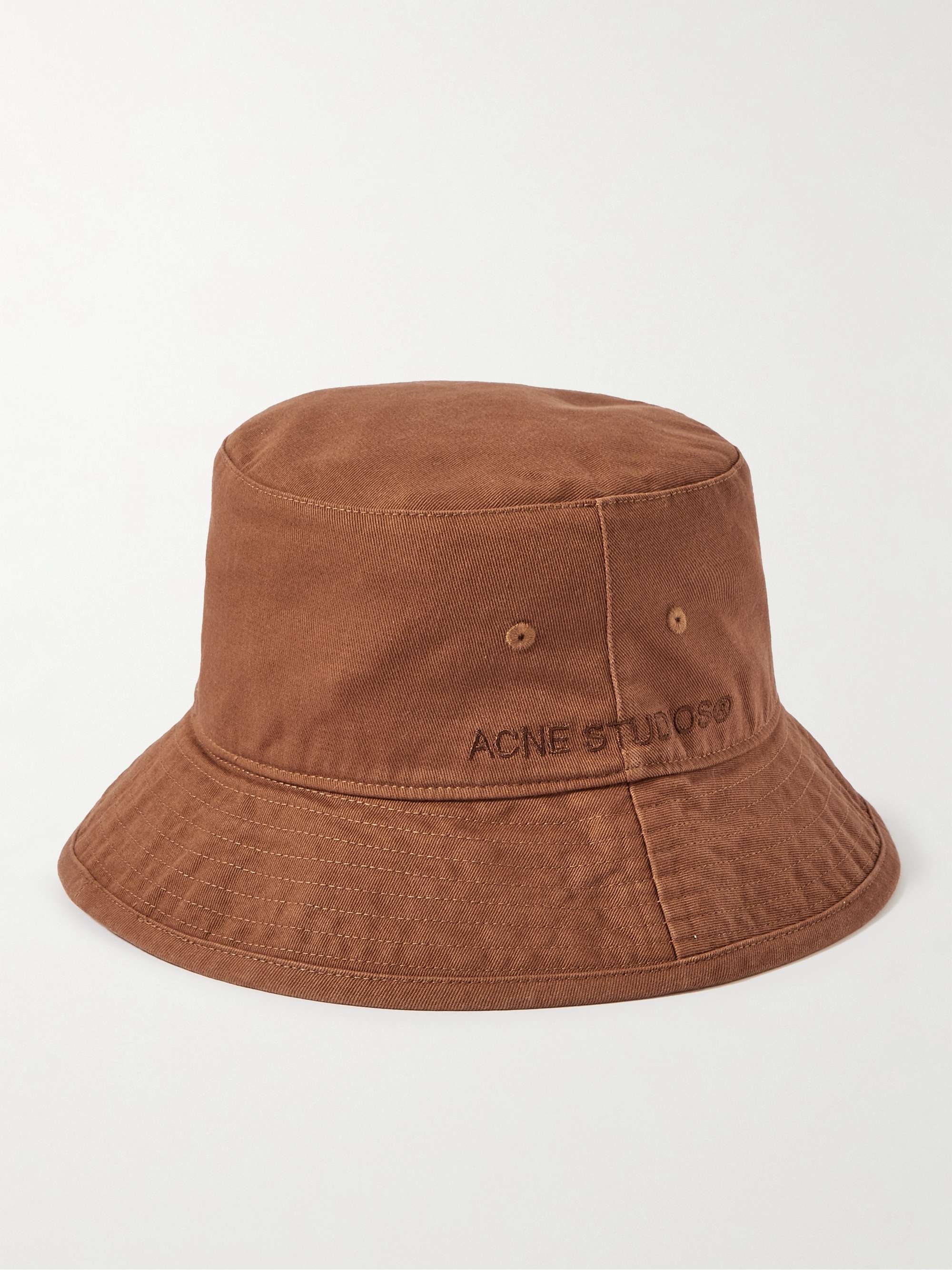 BURBERRY Reversible Logo-Embroidered Cotton-Twill Bucket Hat for Men