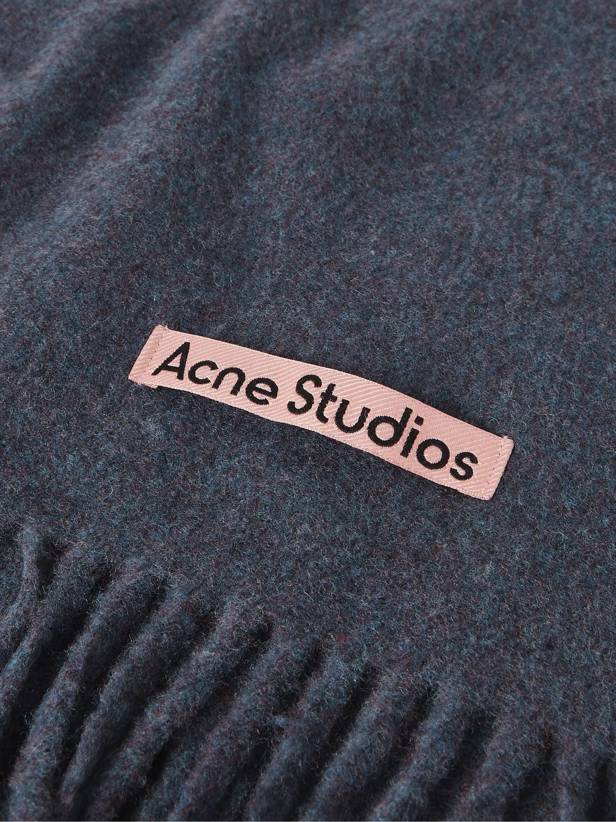 ACNE STUDIOS Canada Narrow Fringed Wool Scarf