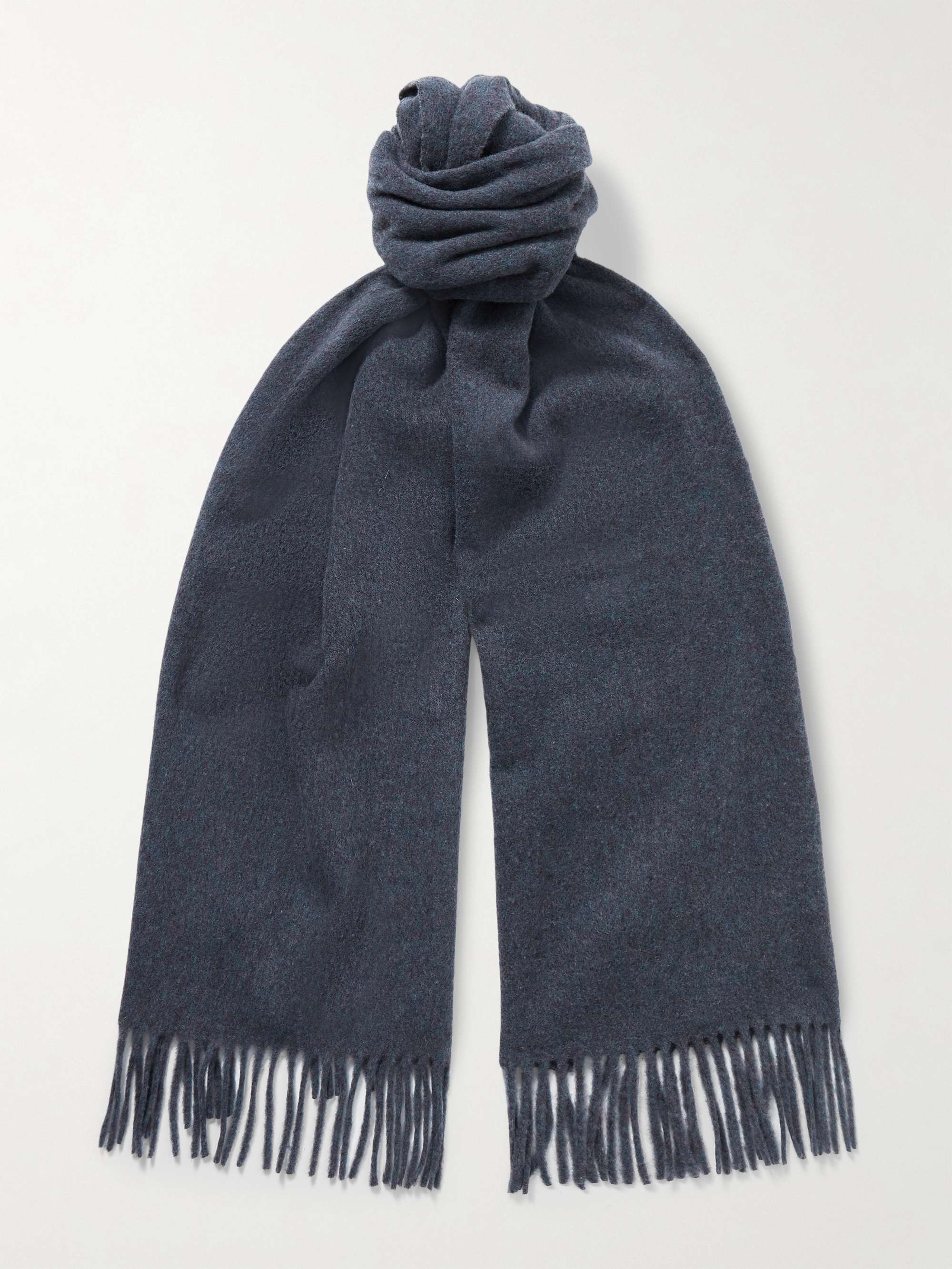 ACNE STUDIOS Canada Narrow Fringed Wool Scarf for Men | MR PORTER