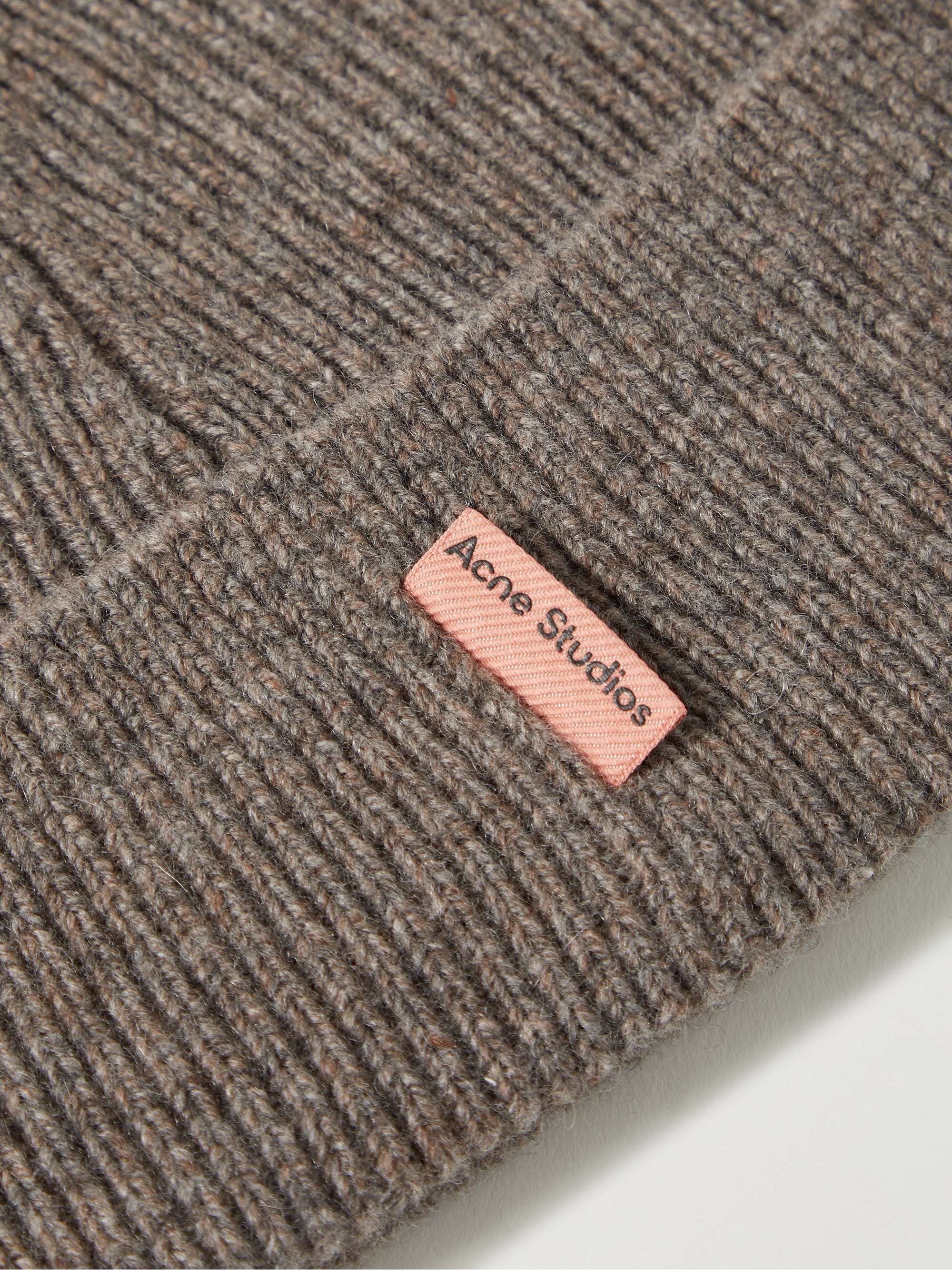 ACNE STUDIOS Ribbed Wool and Cashmere-Blend Beanie
