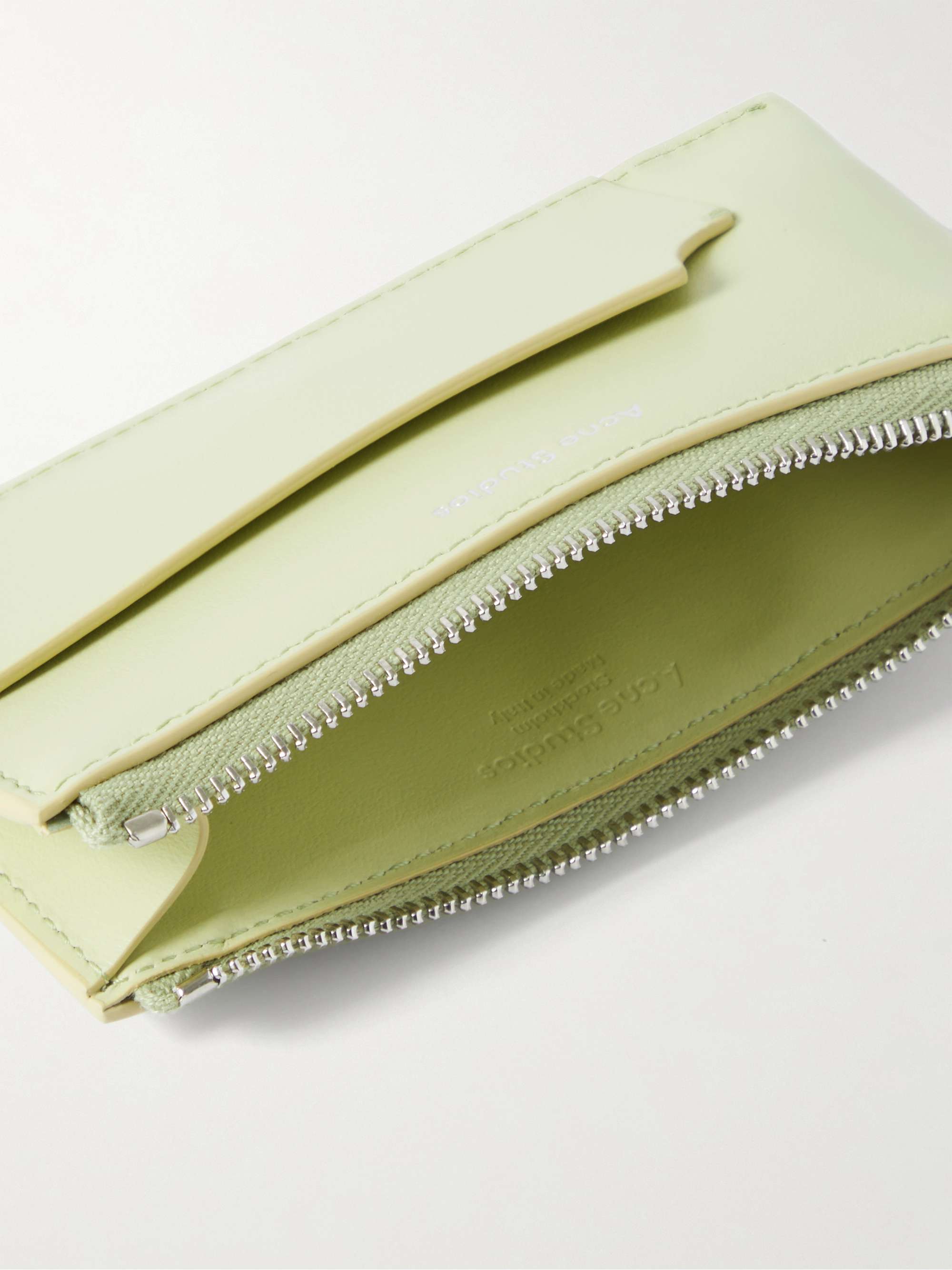 ACNE STUDIOS Logo-Print Leather Zip-Around Wallet