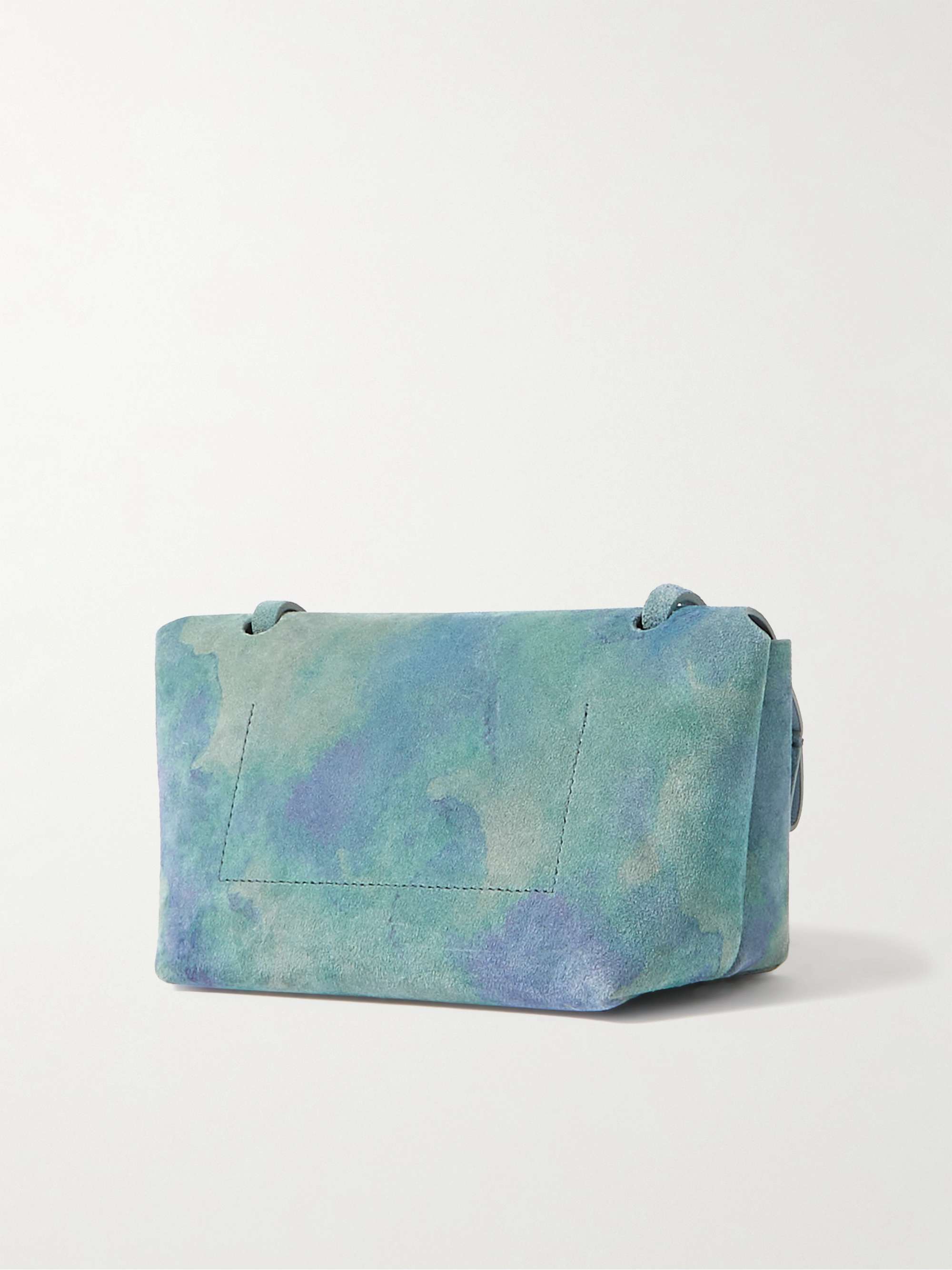 ACNE STUDIOS Alexandria Large Tie-Dyed Suede Messenger Bag