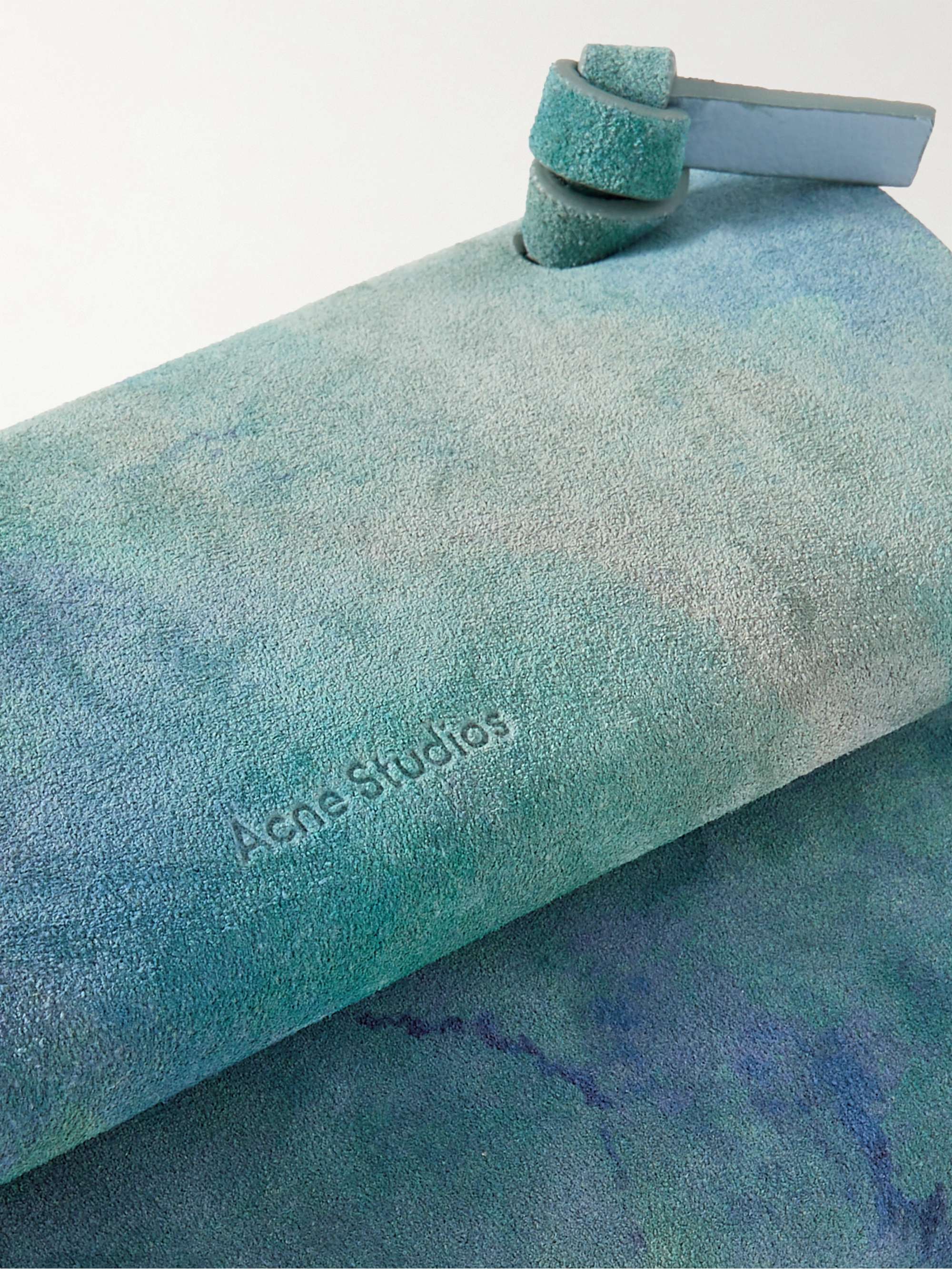 ACNE STUDIOS Alexandria Large Tie-Dyed Suede Messenger Bag