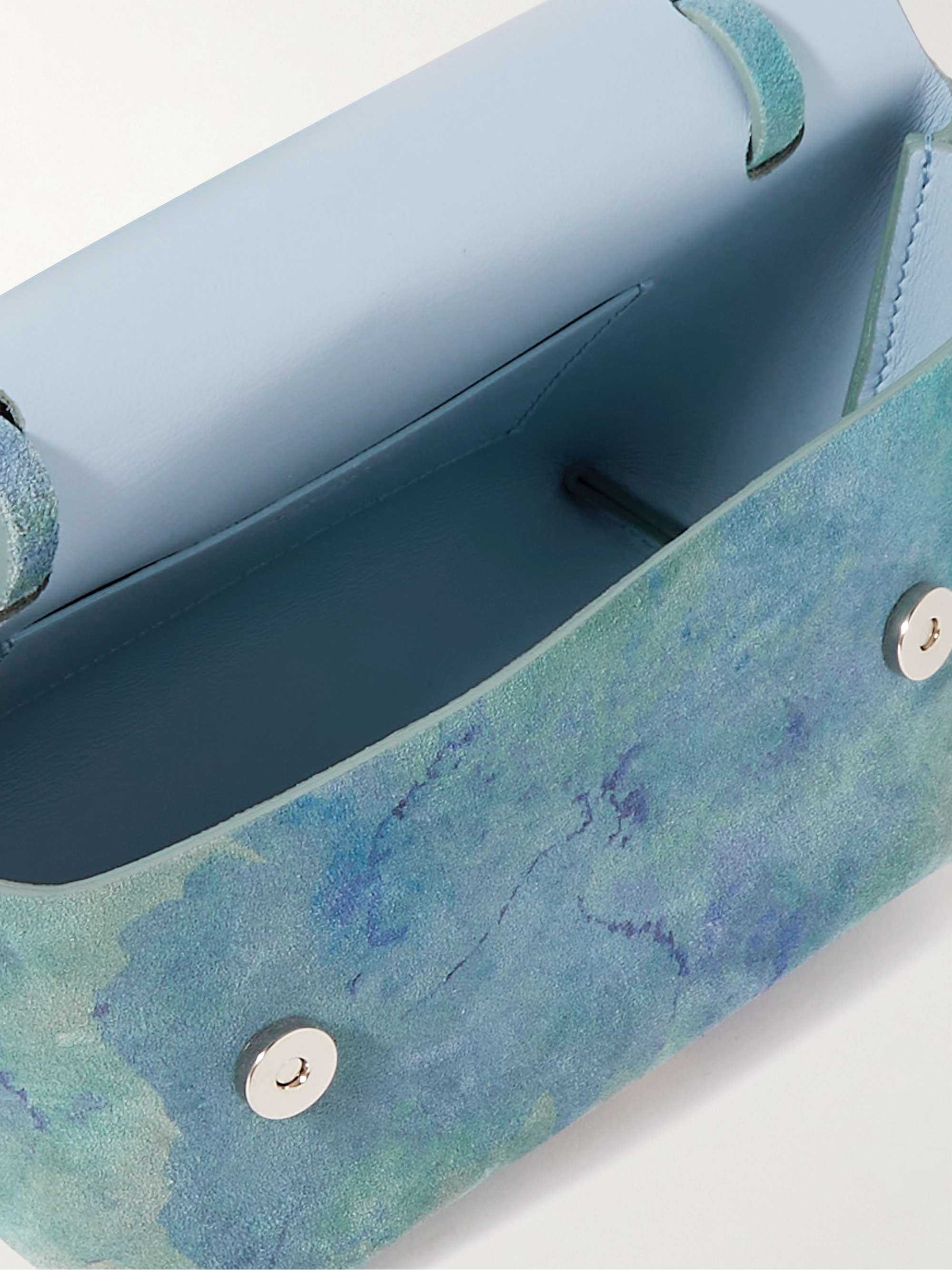 ACNE STUDIOS Alexandria Large Tie-Dyed Suede Messenger Bag