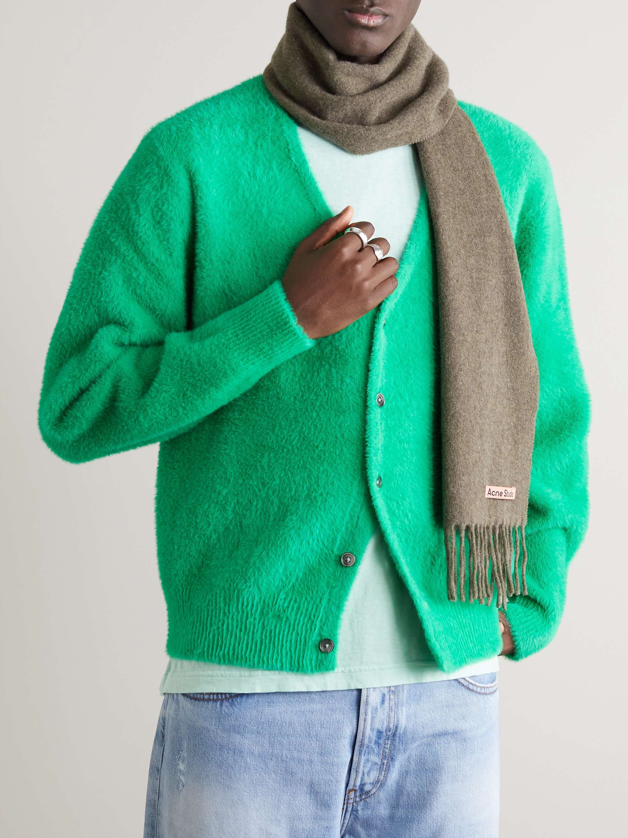 ACNE STUDIOS Canada Skinny Wool Scarf
