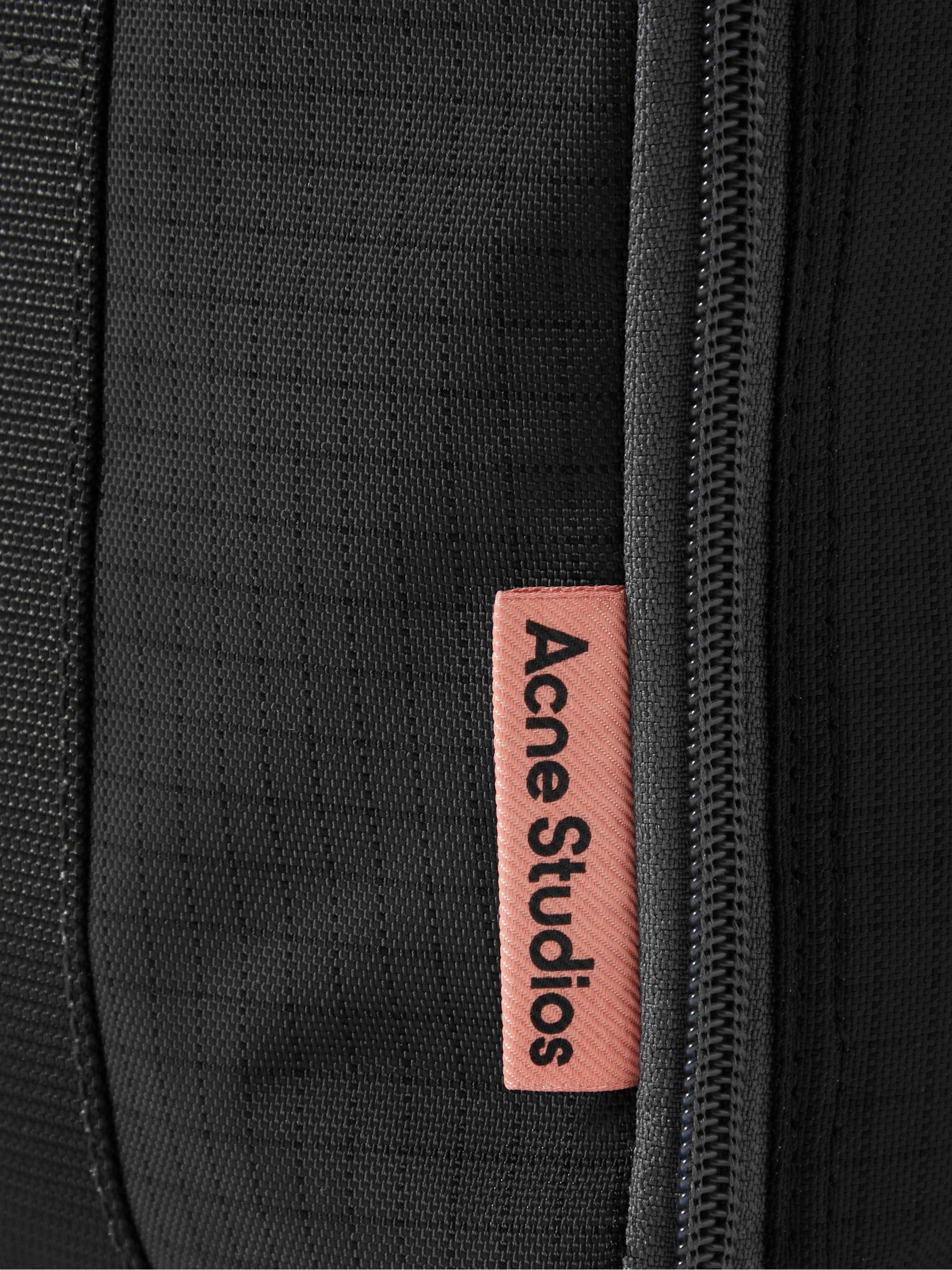 ACNE STUDIOS Logo-Embossed Suede-Trimmed Nylon-Ripstop Laptop Case
