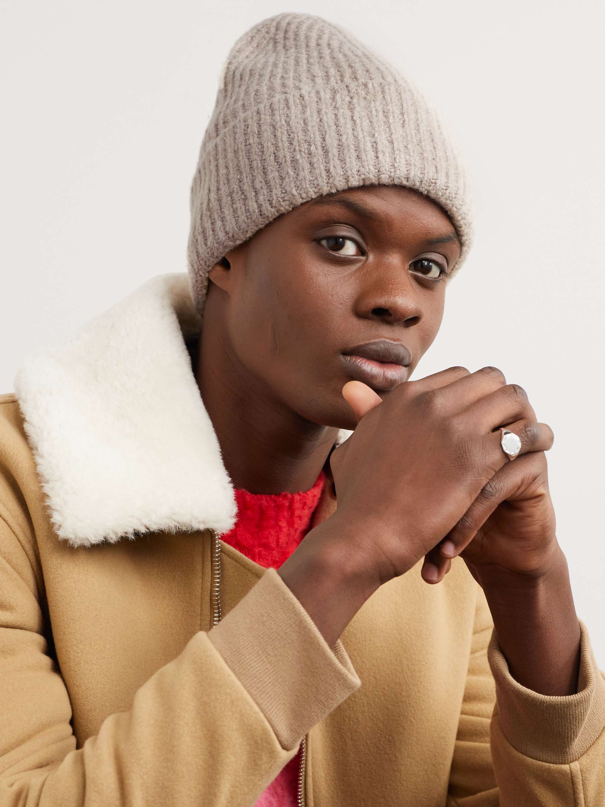 ACNE STUDIOS Ribbed-Knit Beanie