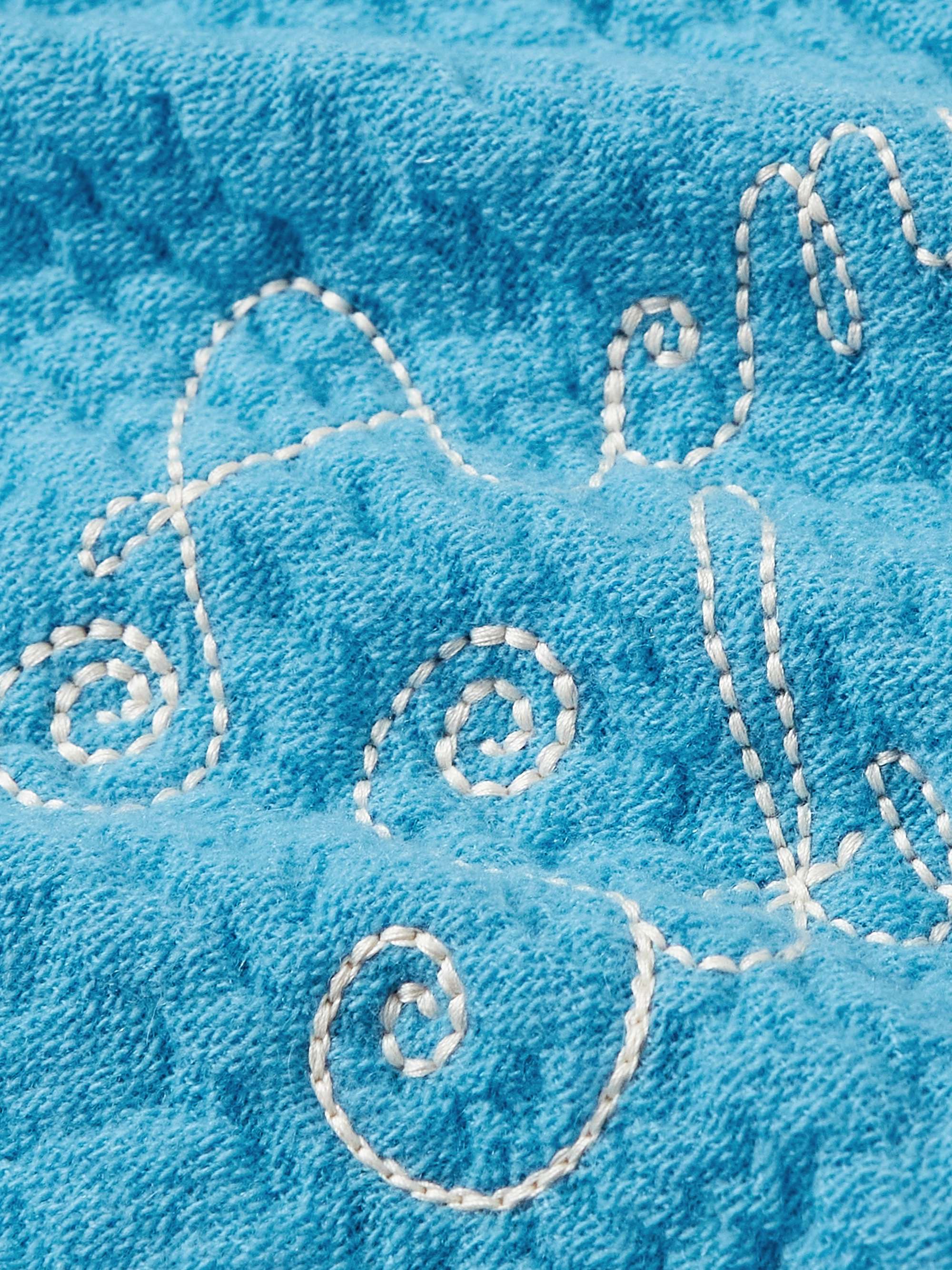 ACNE STUDIOS Vakota Logo-Embroidered Fringed Wool-Blend Scarf