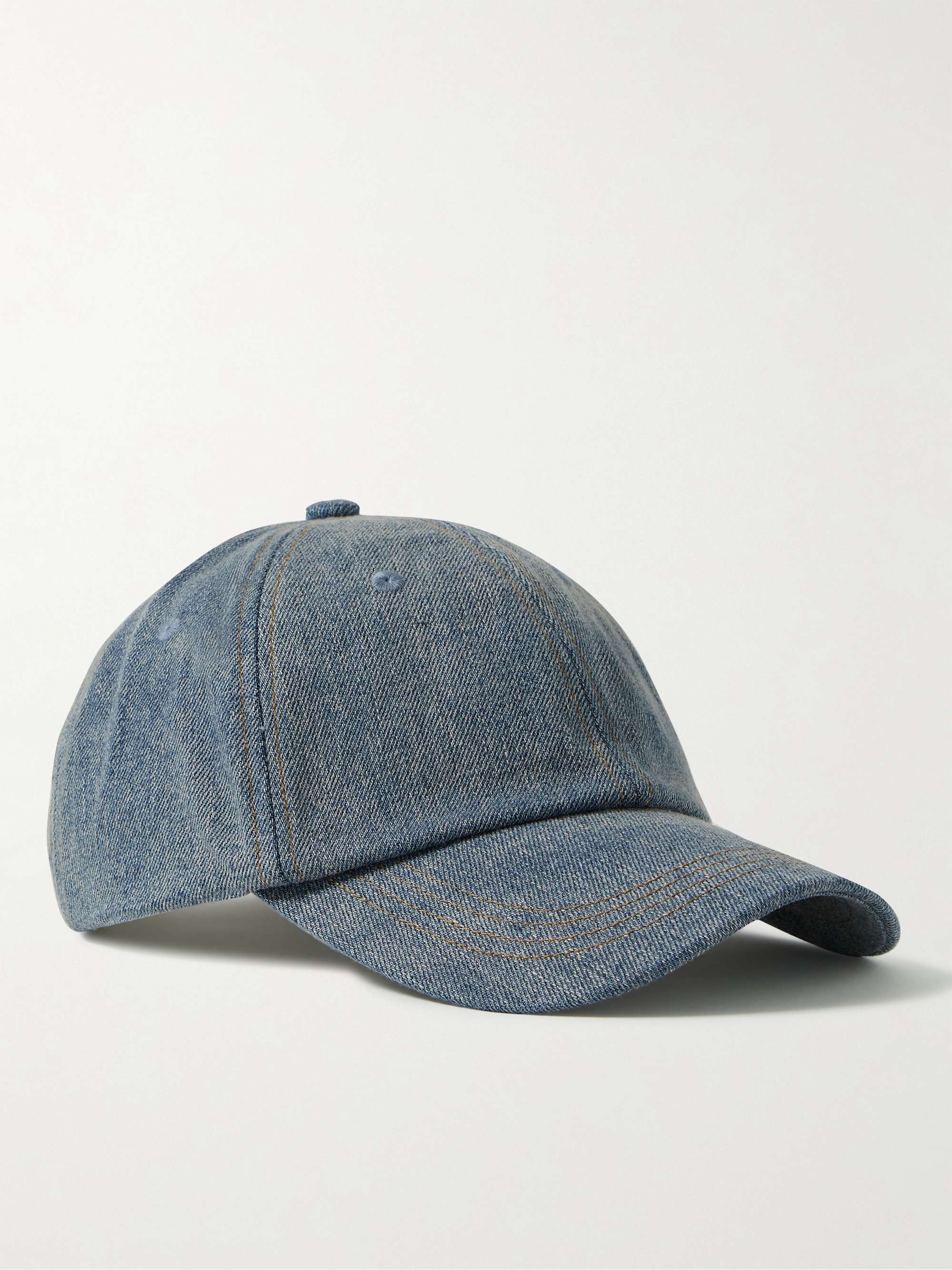 Acne Studios Carliy Logo-Appliquéd Denim Baseball Cap - Men - Mid Denim Hats