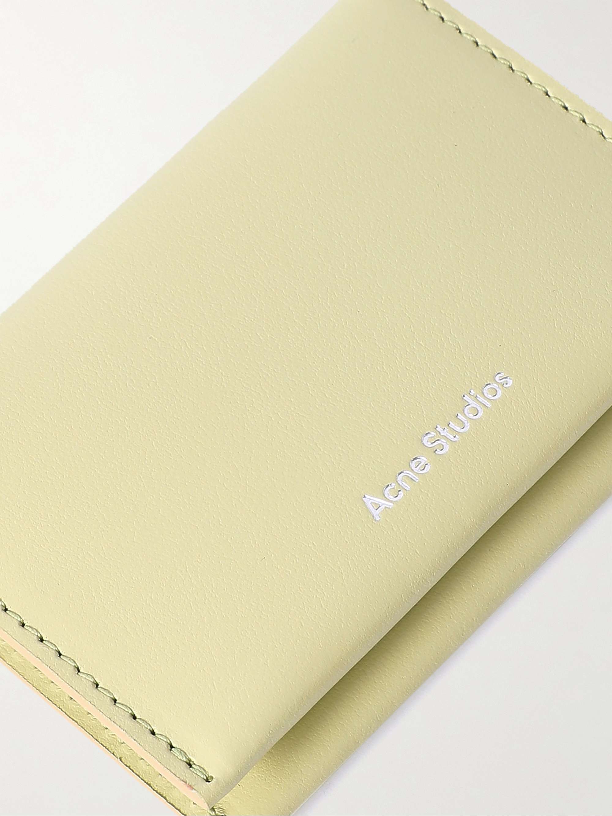 ACNE STUDIOS Logo-Print Leather Bifold Wallet