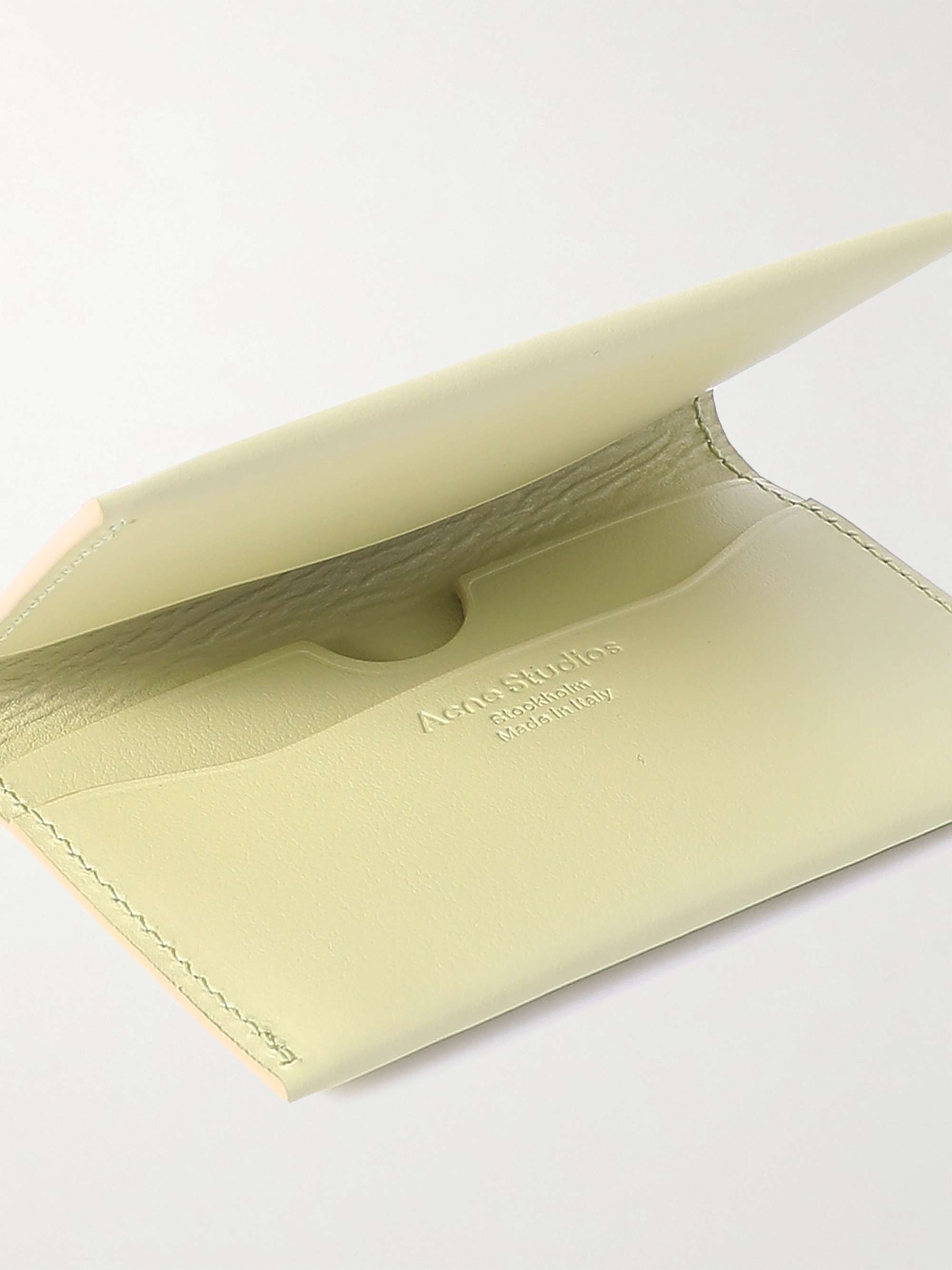 ACNE STUDIOS Logo-Print Leather Bifold Wallet