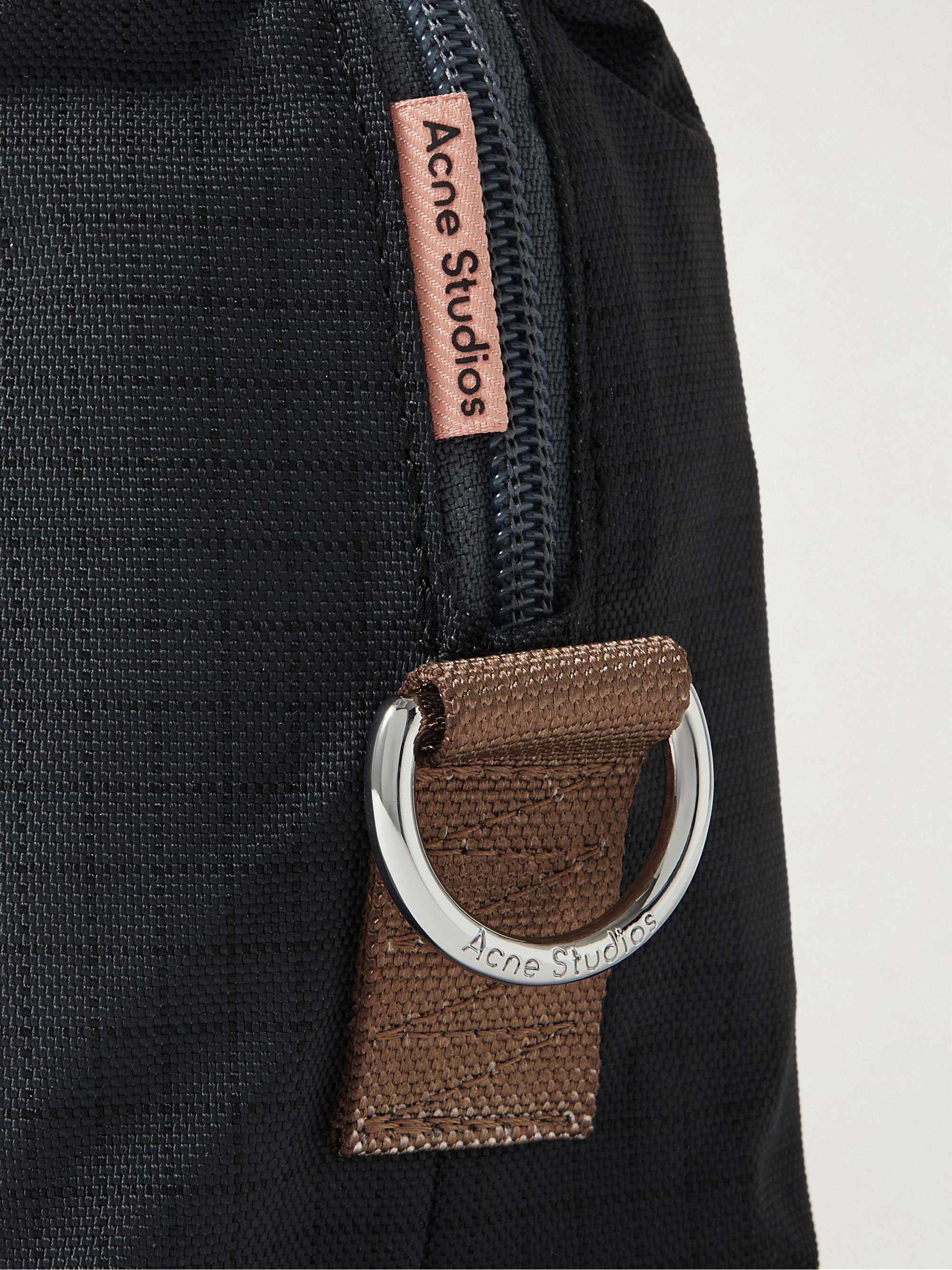 ACNE STUDIOS Suede-Trimmed Nylon-Ripstop Wash Bag