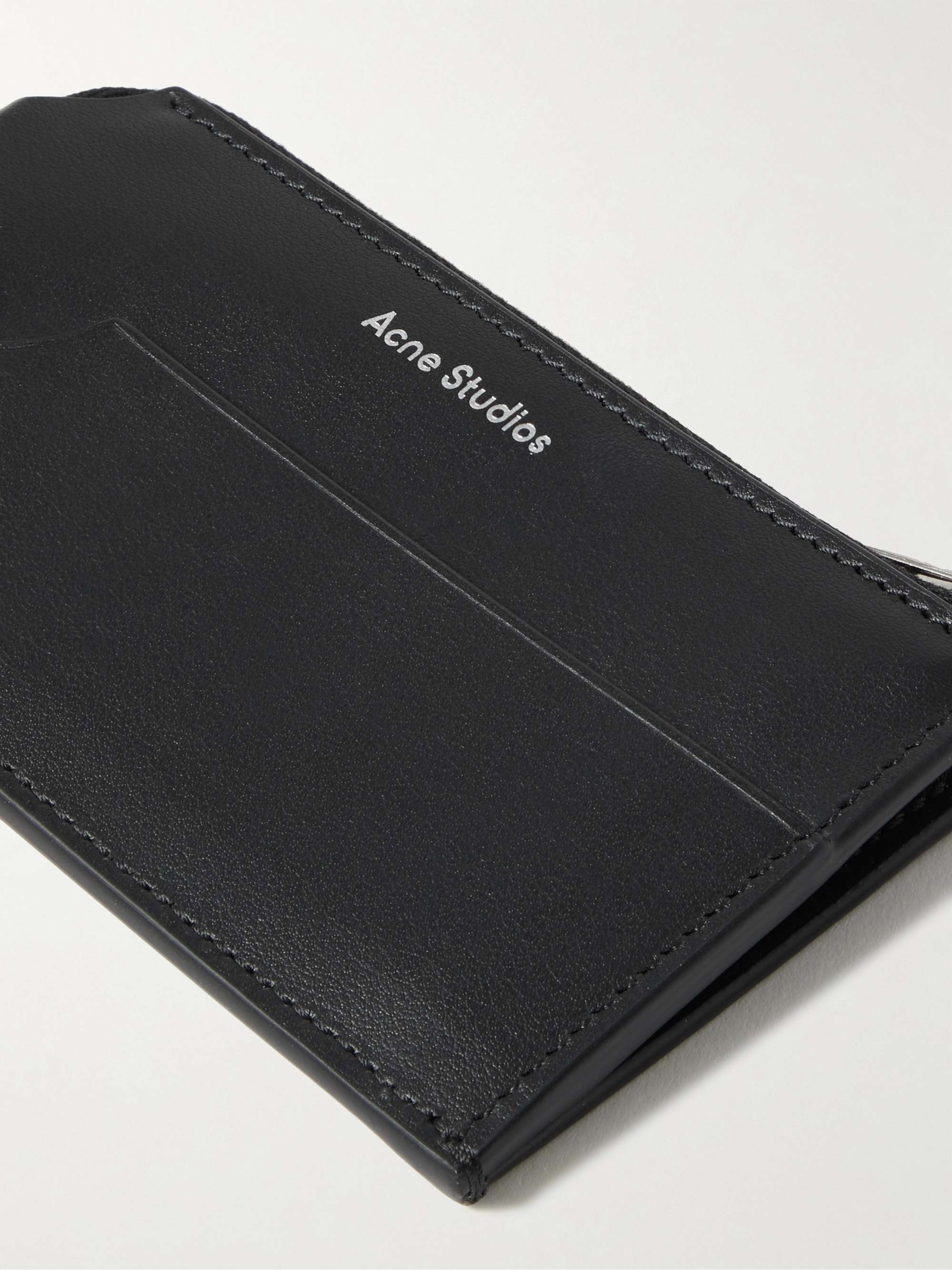 ACNE STUDIOS Logo-Print Leather Zip-Around Wallet
