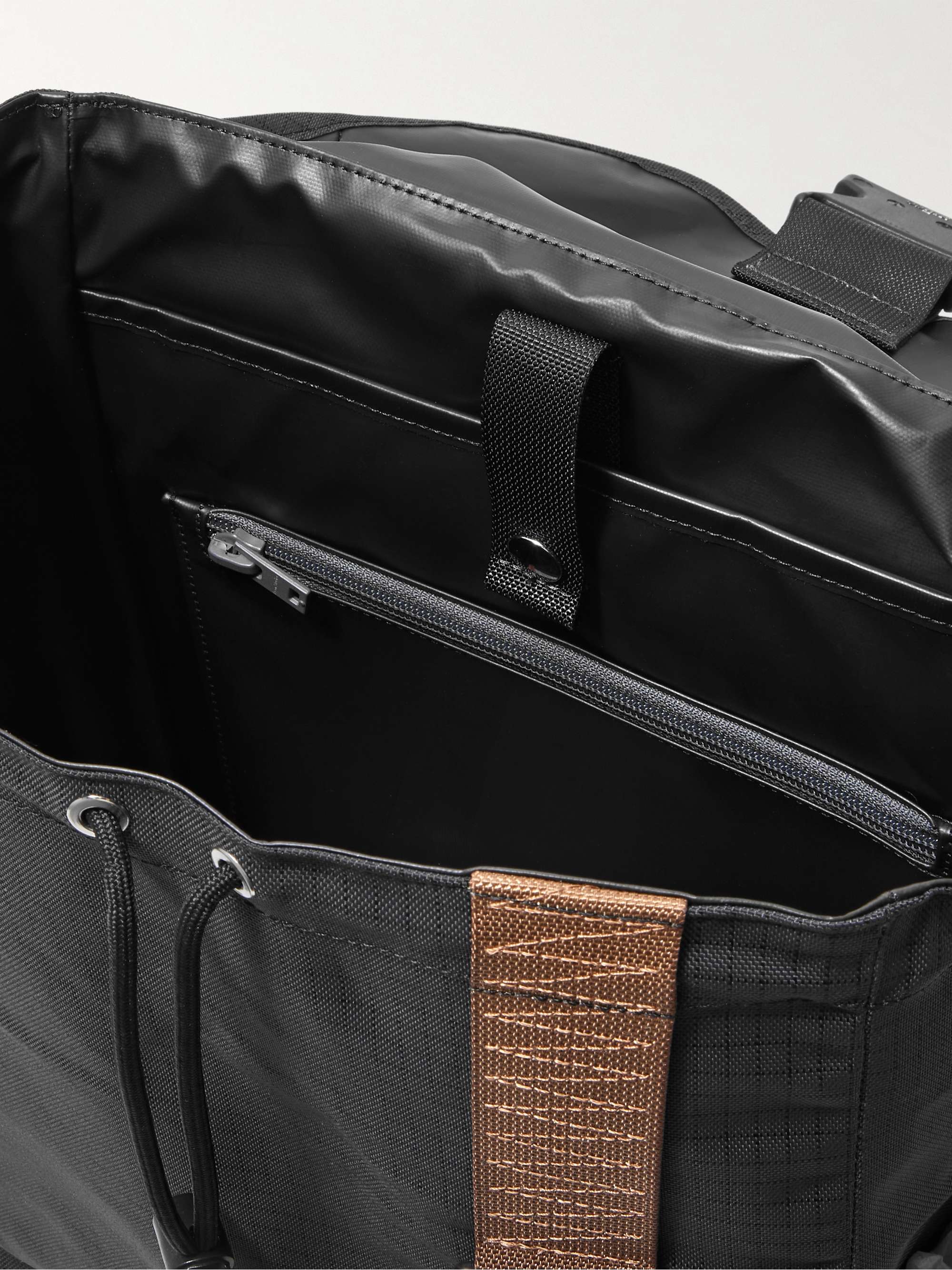 ACNE STUDIOS Logo-Embossed Suede-Trimmed Nylon-Ripstop Backpack