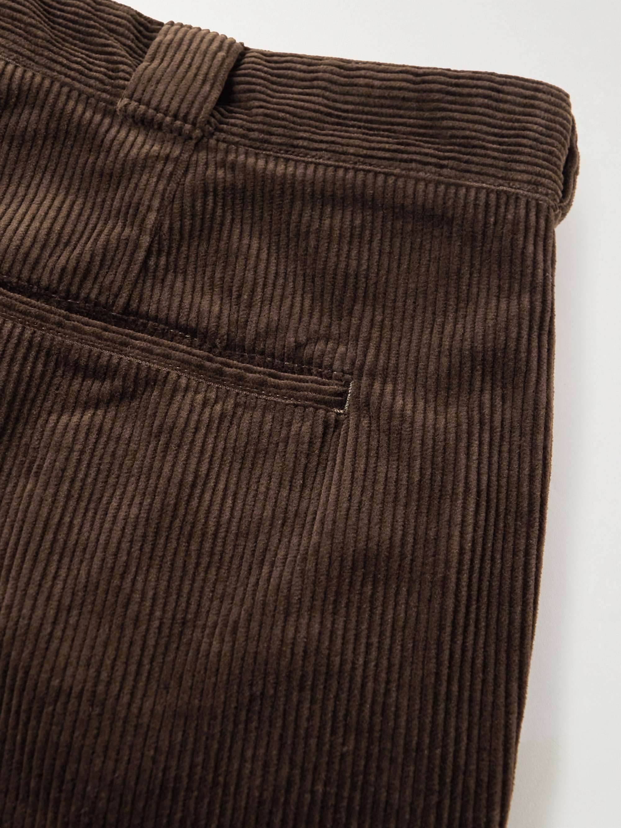 ASPESI Straight-Leg Cotton-Corduroy Trousers