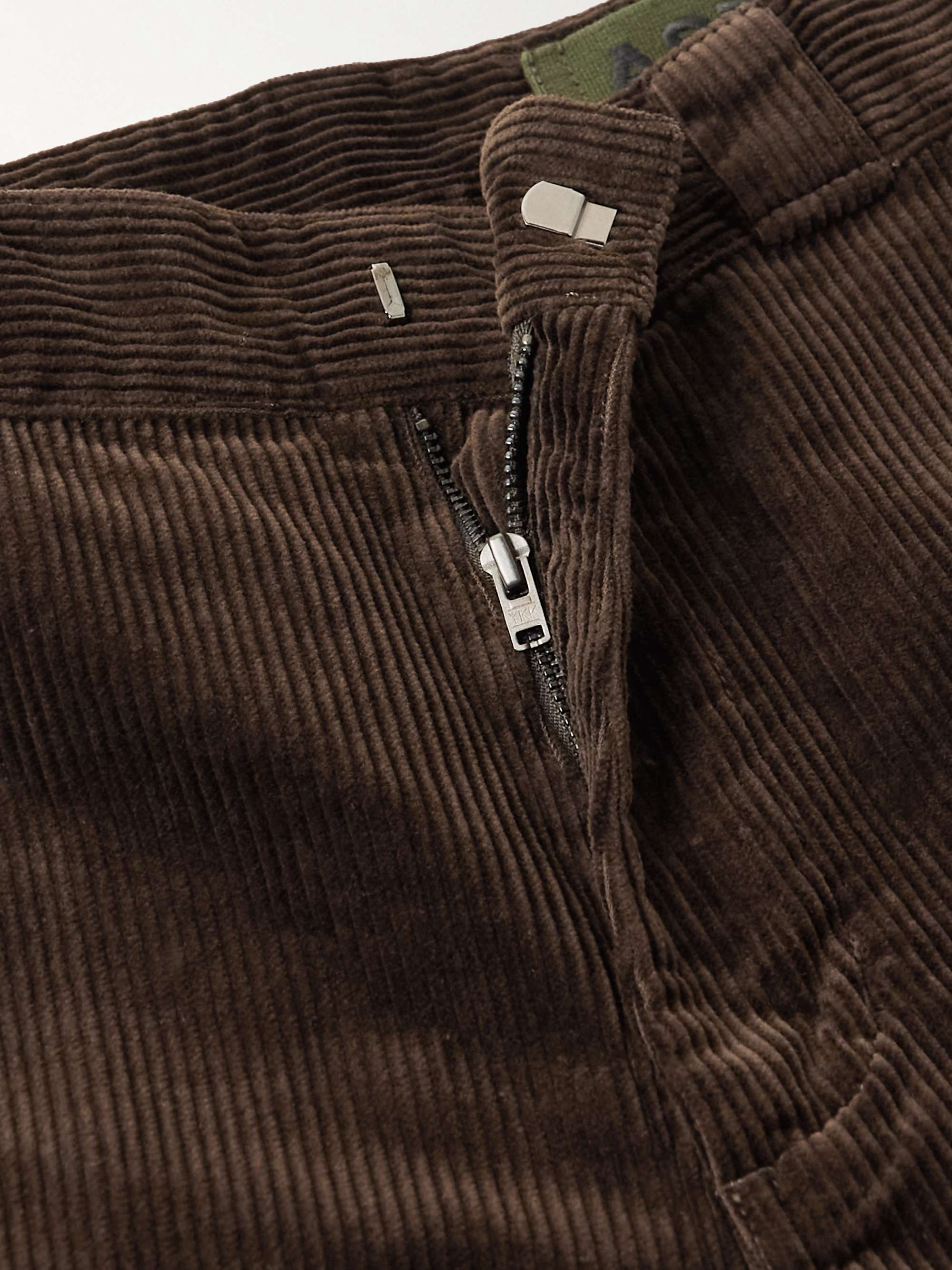 ASPESI Straight-Leg Cotton-Corduroy Trousers
