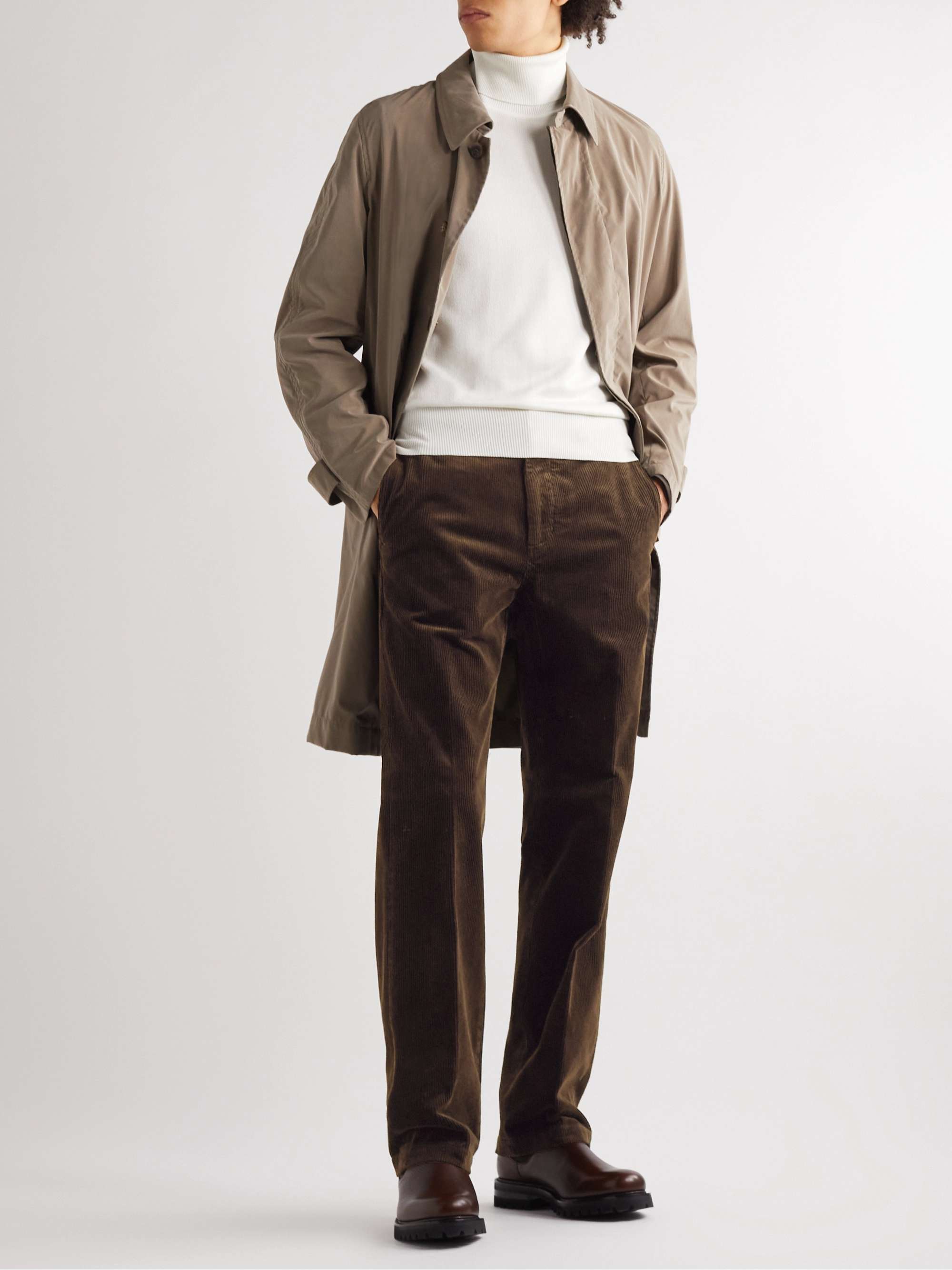 ASPESI Straight-Leg Cotton-Corduroy Trousers
